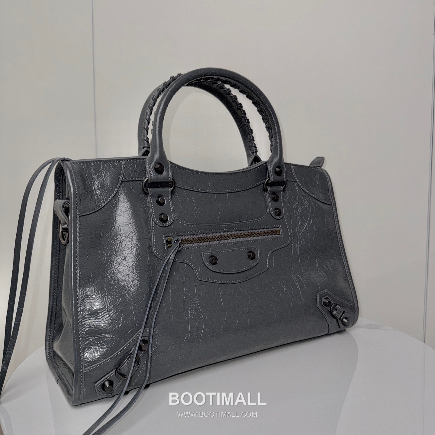 Balenciaga Le City Cracked Lambskin Large Motorcycle Bag B0098 발렌시아가 르 시티 크랙 램스킨 라지 모터사이클 숄더백 38cm 2