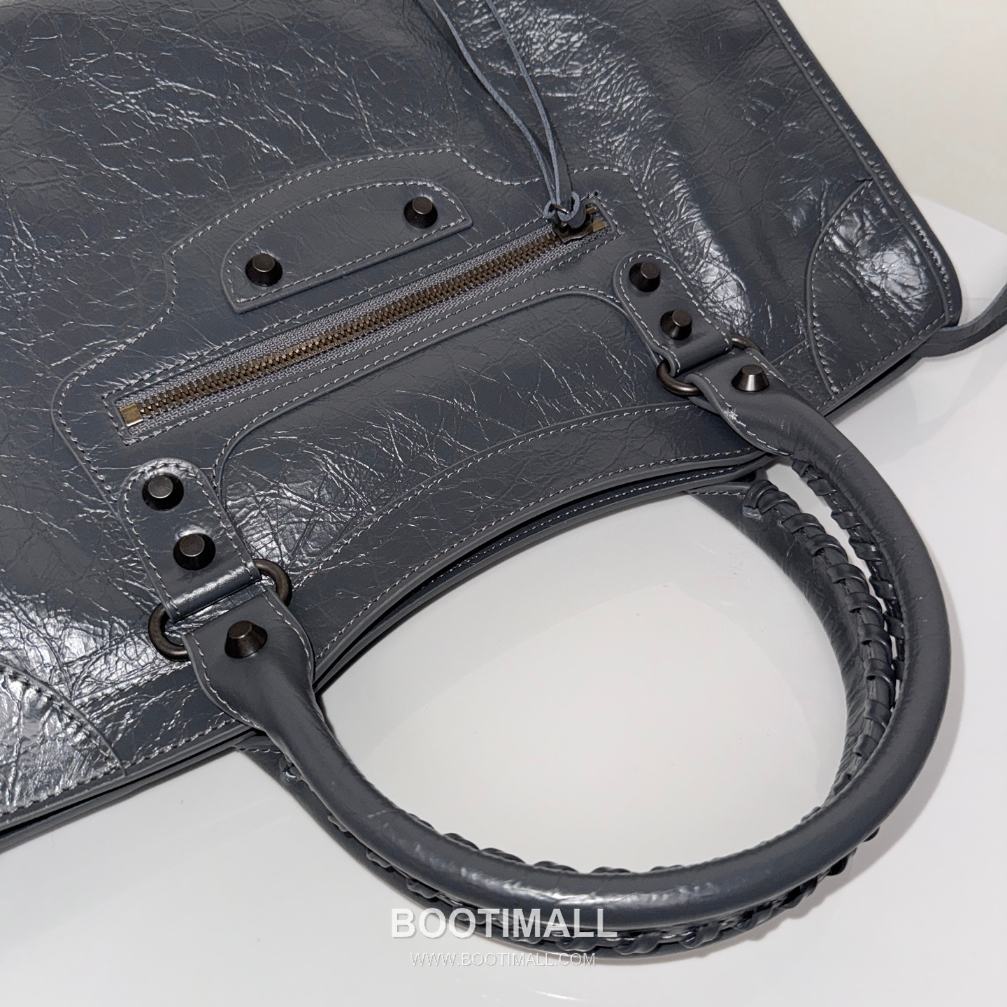 Balenciaga Le City Cracked Lambskin Large Motorcycle Bag B0098 발렌시아가 르 시티 크랙 램스킨 라지 모터사이클 숄더백 38cm 5