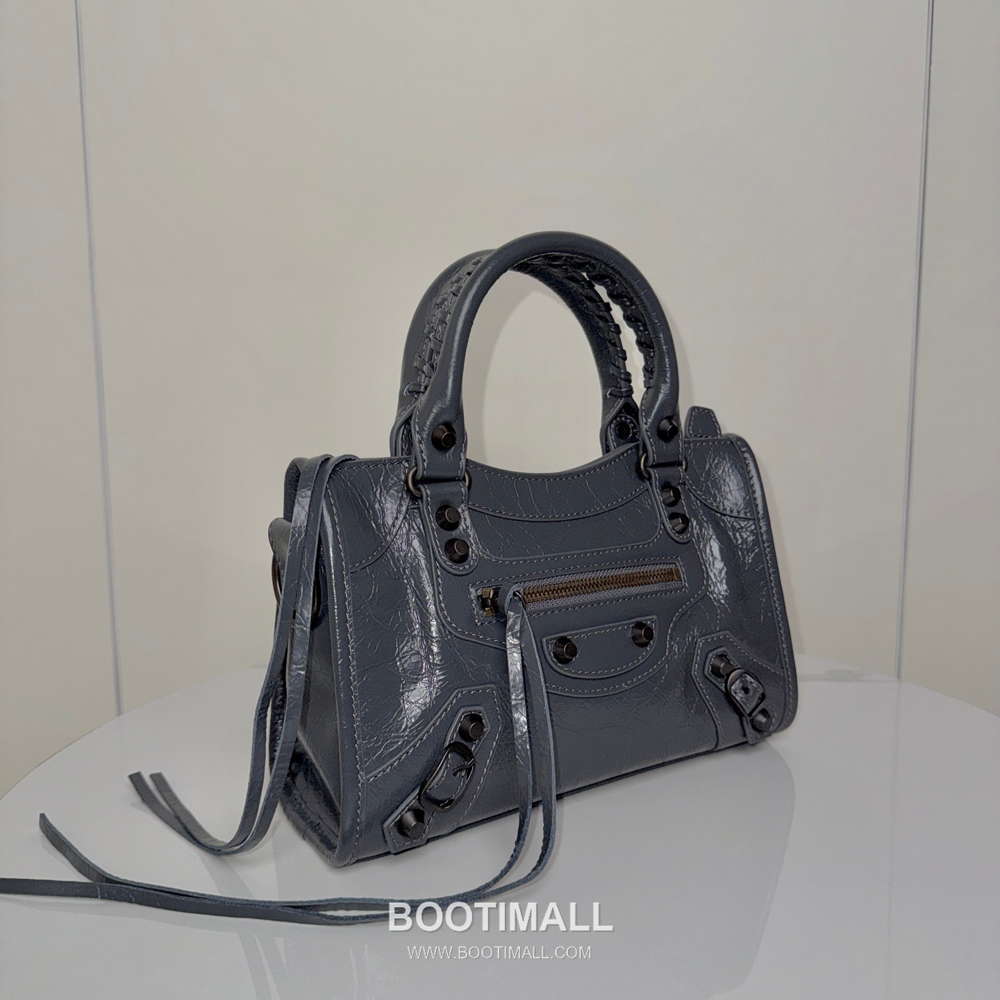 Balenciaga Le City Cracked Lambskin Small Motorcycle Bag B0078 발렌시아가 르 시티 크랙 램스킨 스몰 모터사이클 숄더백 24cm 2