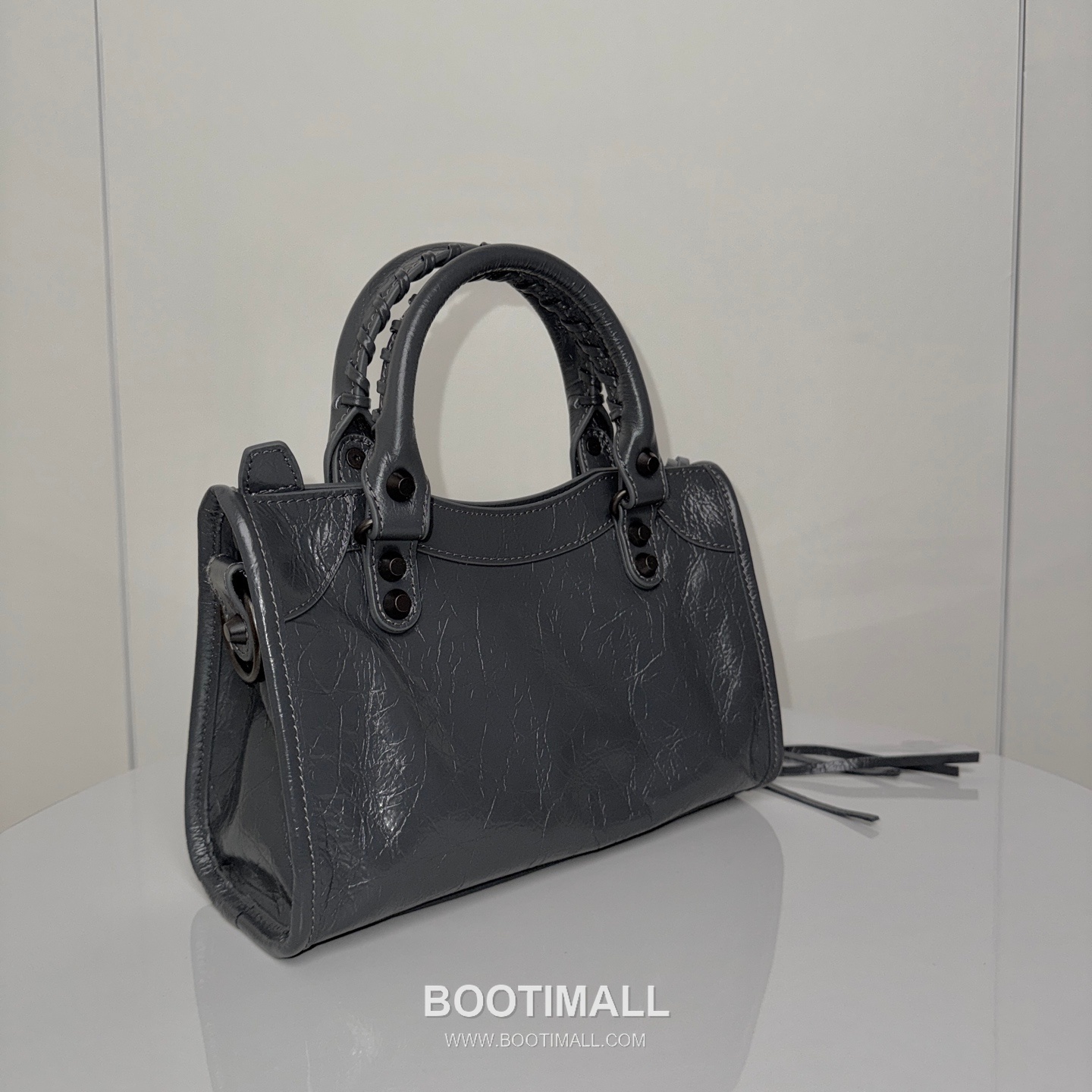 Balenciaga Le City Cracked Lambskin Small Motorcycle Bag B0078 발렌시아가 르 시티 크랙 램스킨 스몰 모터사이클 숄더백 24cm 3