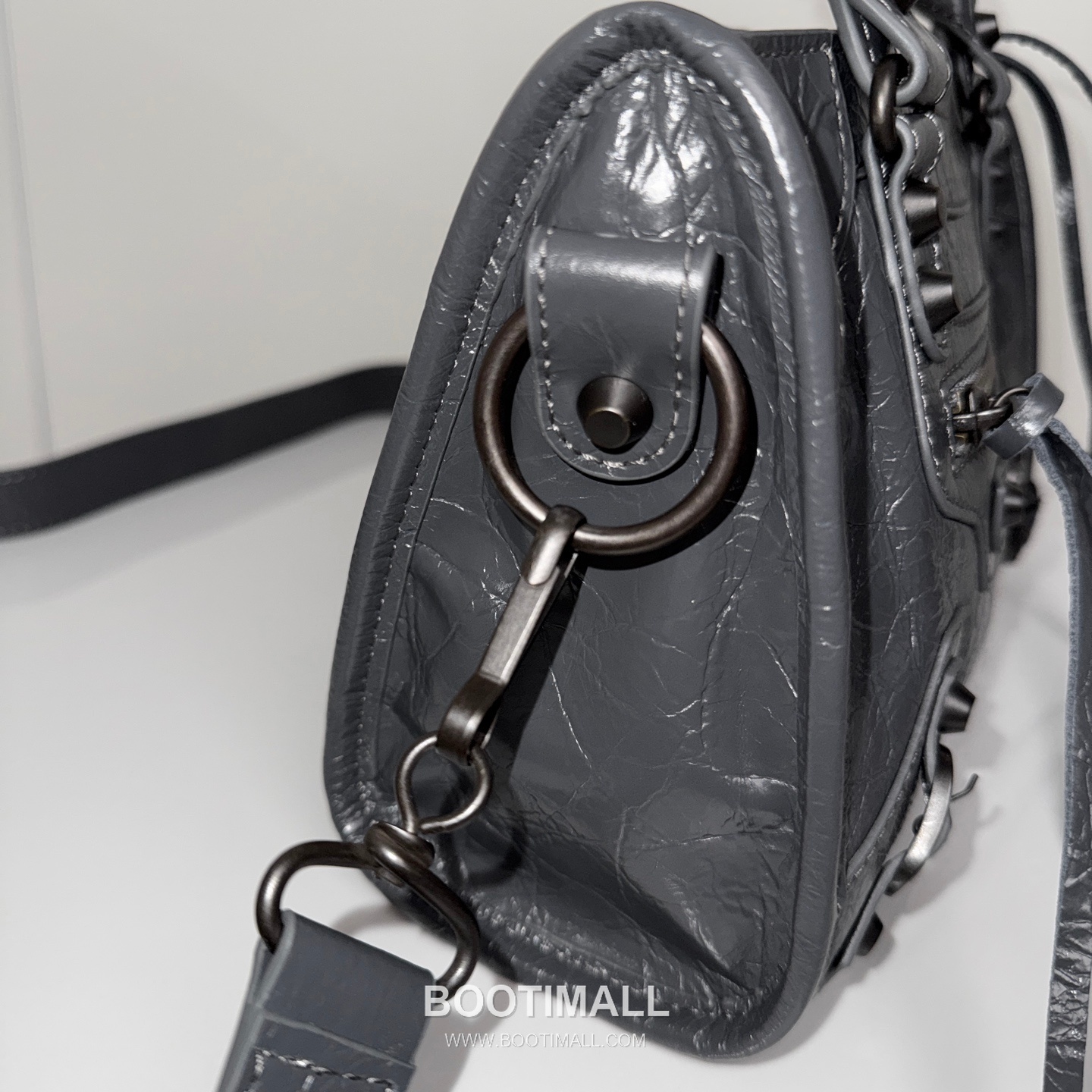 Balenciaga Le City Cracked Lambskin Small Motorcycle Bag B0078 발렌시아가 르 시티 크랙 램스킨 스몰 모터사이클 숄더백 24cm 6