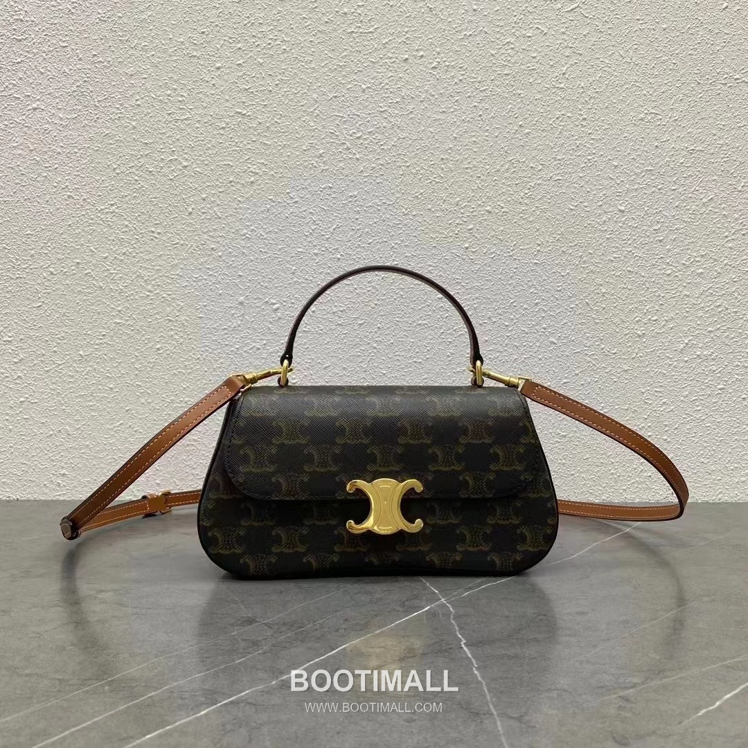 Celine Teen Lola Triomphe Leather Flap Shoulder Bag 119533 셀린느 틴 롤라 트리옴프 레더 플랩 숄더백 22.5cm 1