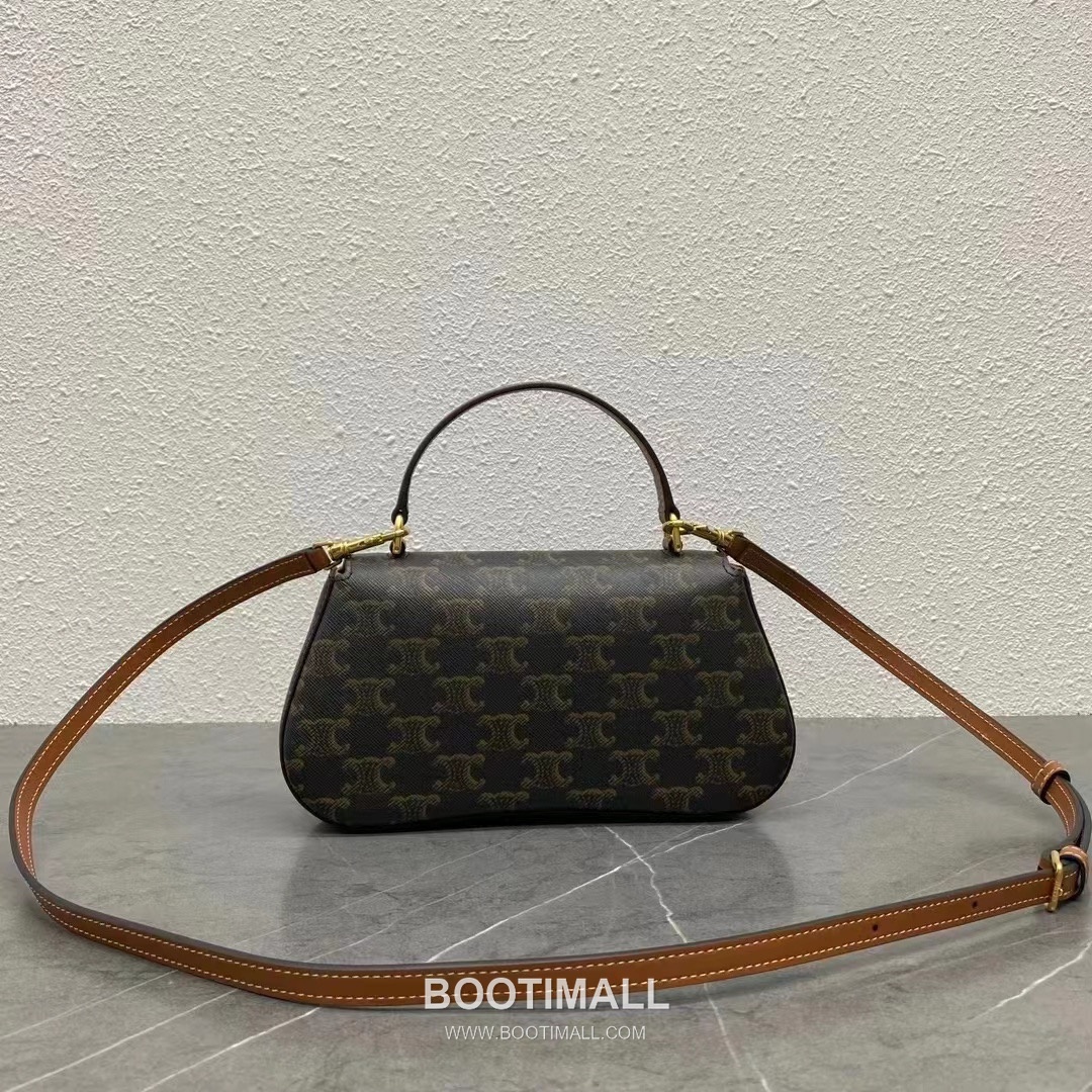 Celine Teen Lola Triomphe Leather Flap Shoulder Bag 119533 셀린느 틴 롤라 트리옴프 레더 플랩 숄더백 22.5cm 3