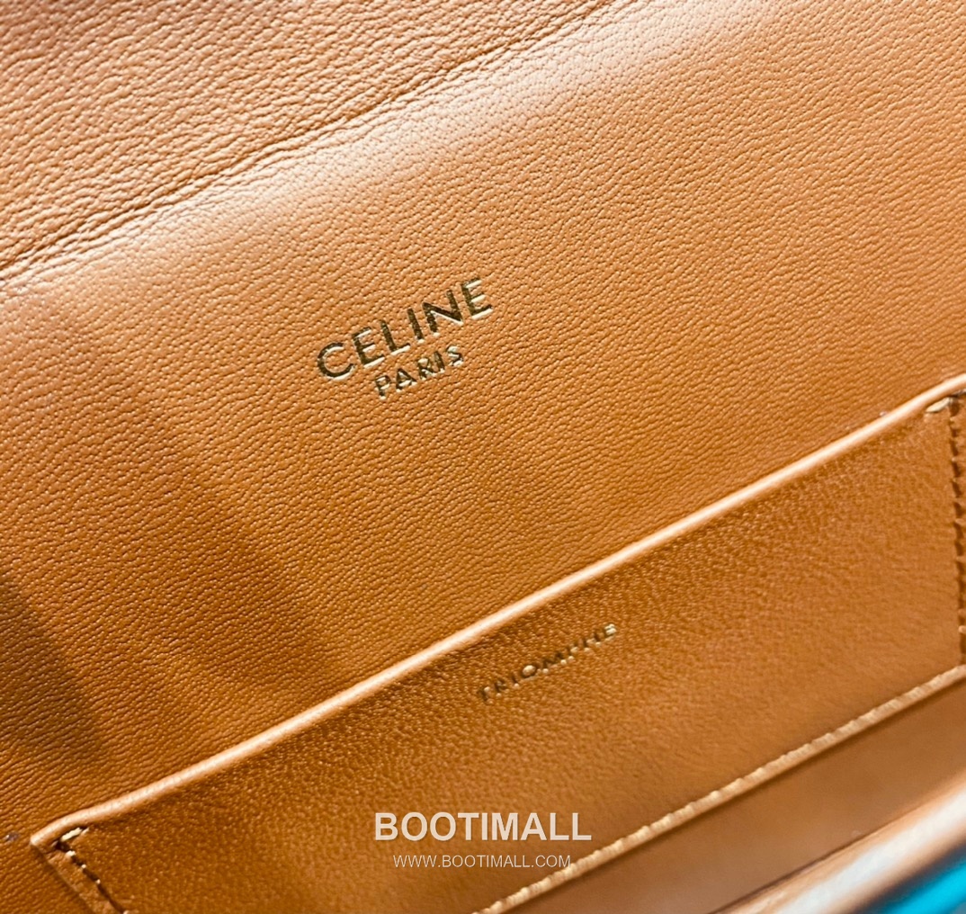 Celine Box Triomphe Canvas Leather Flap Shoulder Bag 199992 셀린느 박스 트리옴프 캔버스 레더 플랩 숄더백 22cm 20
