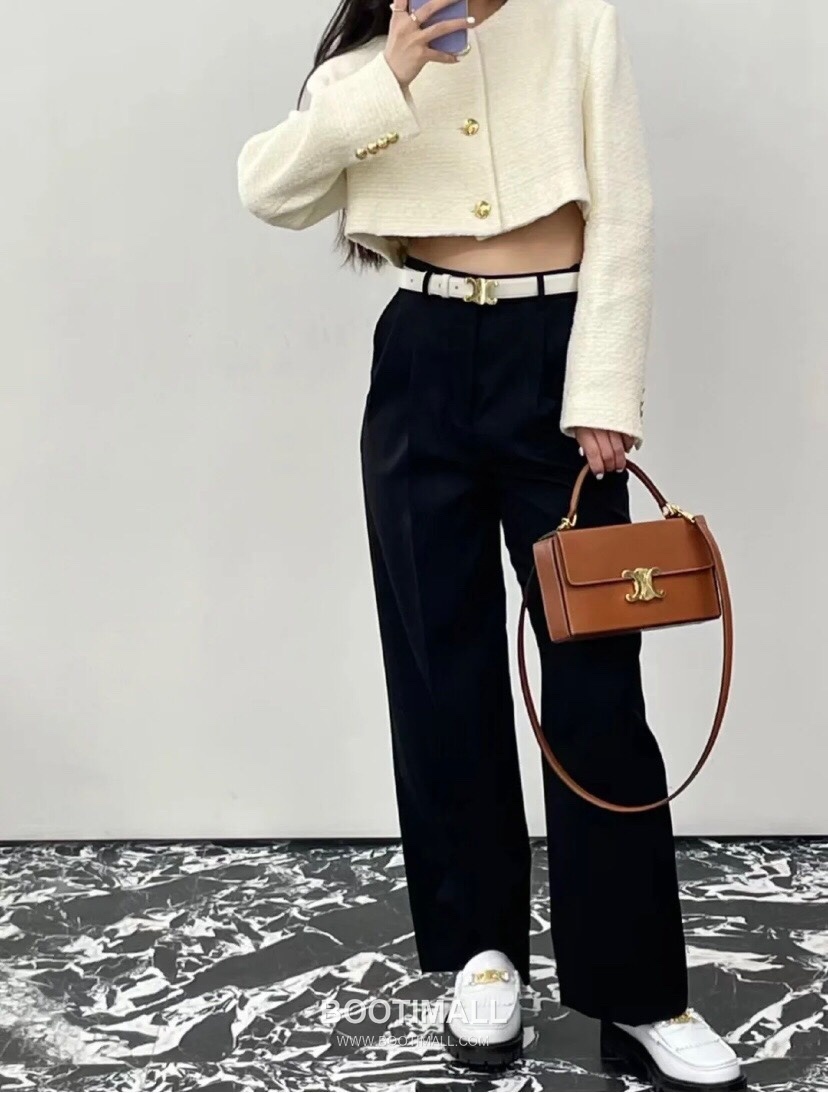 Celine Box Triomphe Calfskin Leather Flap Shoulder Bag 199993 셀린느 박스 트리옴프 카프스킨 레더 플랩 숄더백 22cm 3