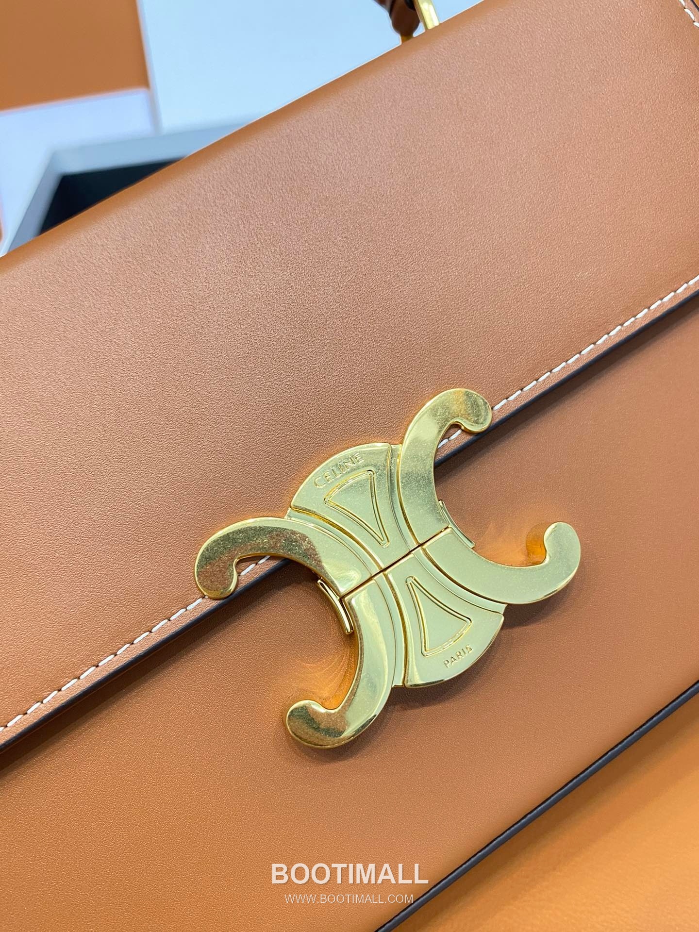 Celine Box Triomphe Calfskin Leather Flap Shoulder Bag 199993 셀린느 박스 트리옴프 카프스킨 레더 플랩 숄더백 22cm 14