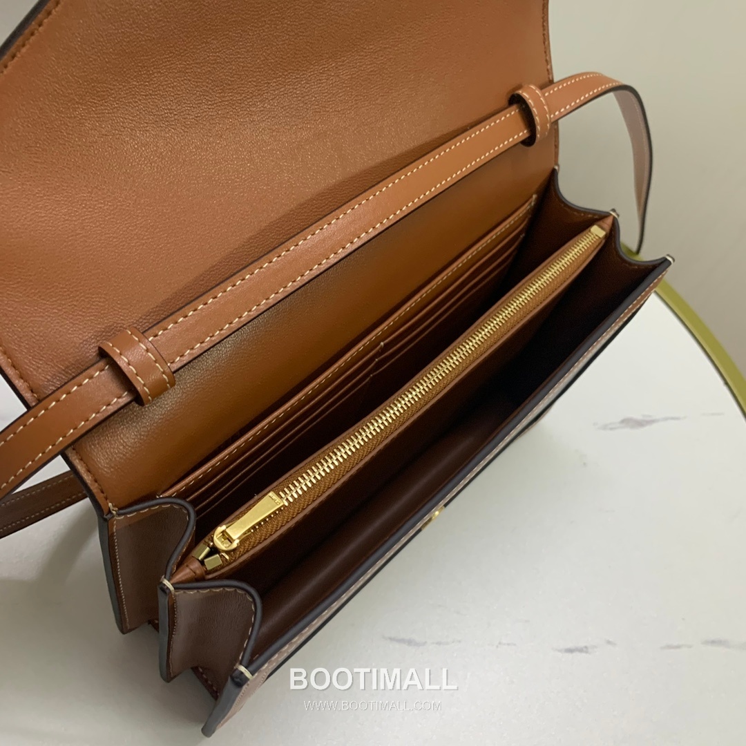 Celine Enveloppe Triomphe Canvas Leather Flap Shoulder Bag CL113322 셀린느 엔벨로프 트리옴프 캔버스 레더 플랩 숄더백 22cm 8