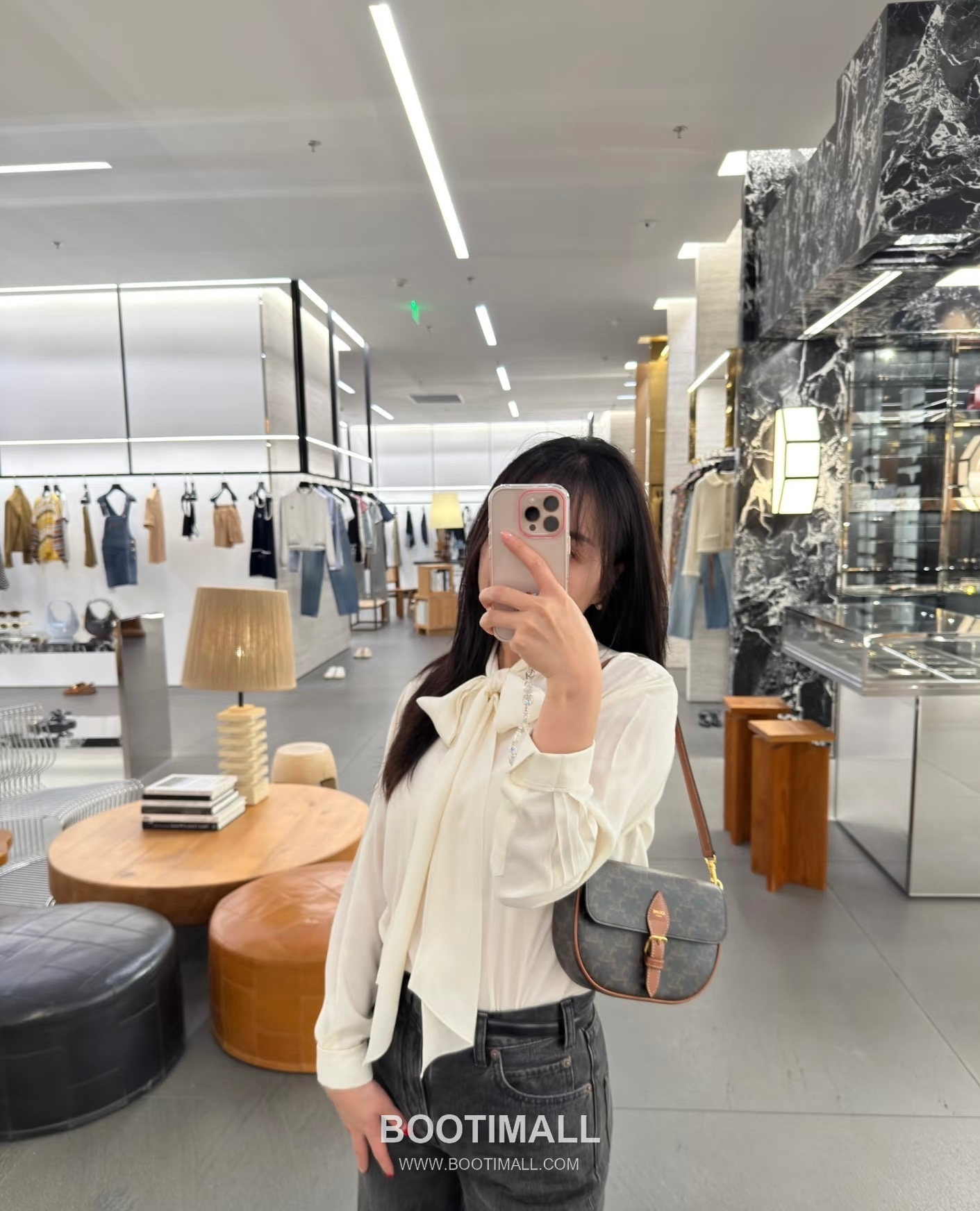 Celine Folco Triomphe Canvas Leather Shoulder Bag 122652 셀린느 폴코 트리옴프 캔버스 레더 숄더 크로스백 20cm 10