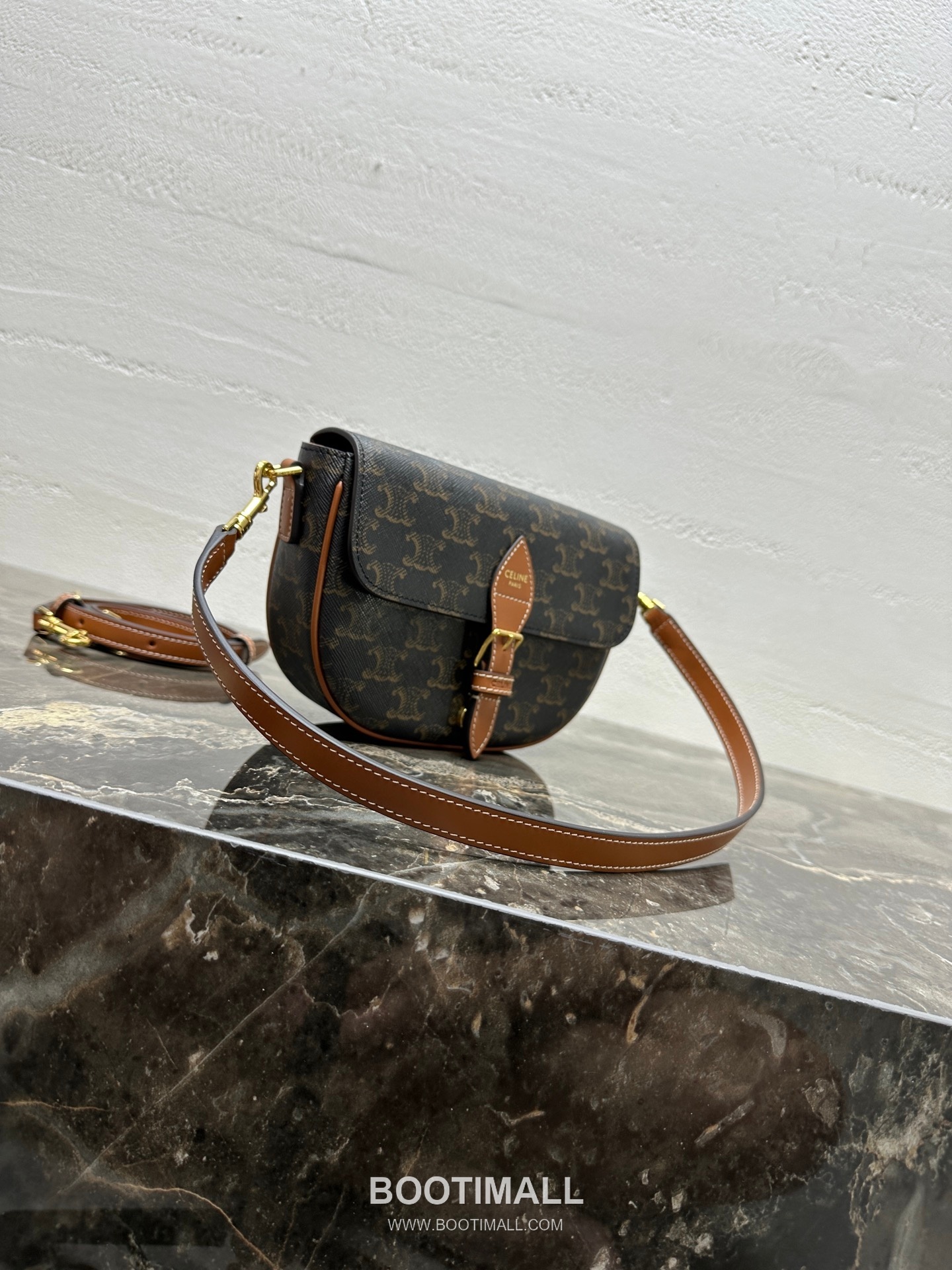 Celine Folco Triomphe Canvas Leather Shoulder Bag 122652 셀린느 폴코 트리옴프 캔버스 레더 숄더 크로스백 20cm 13