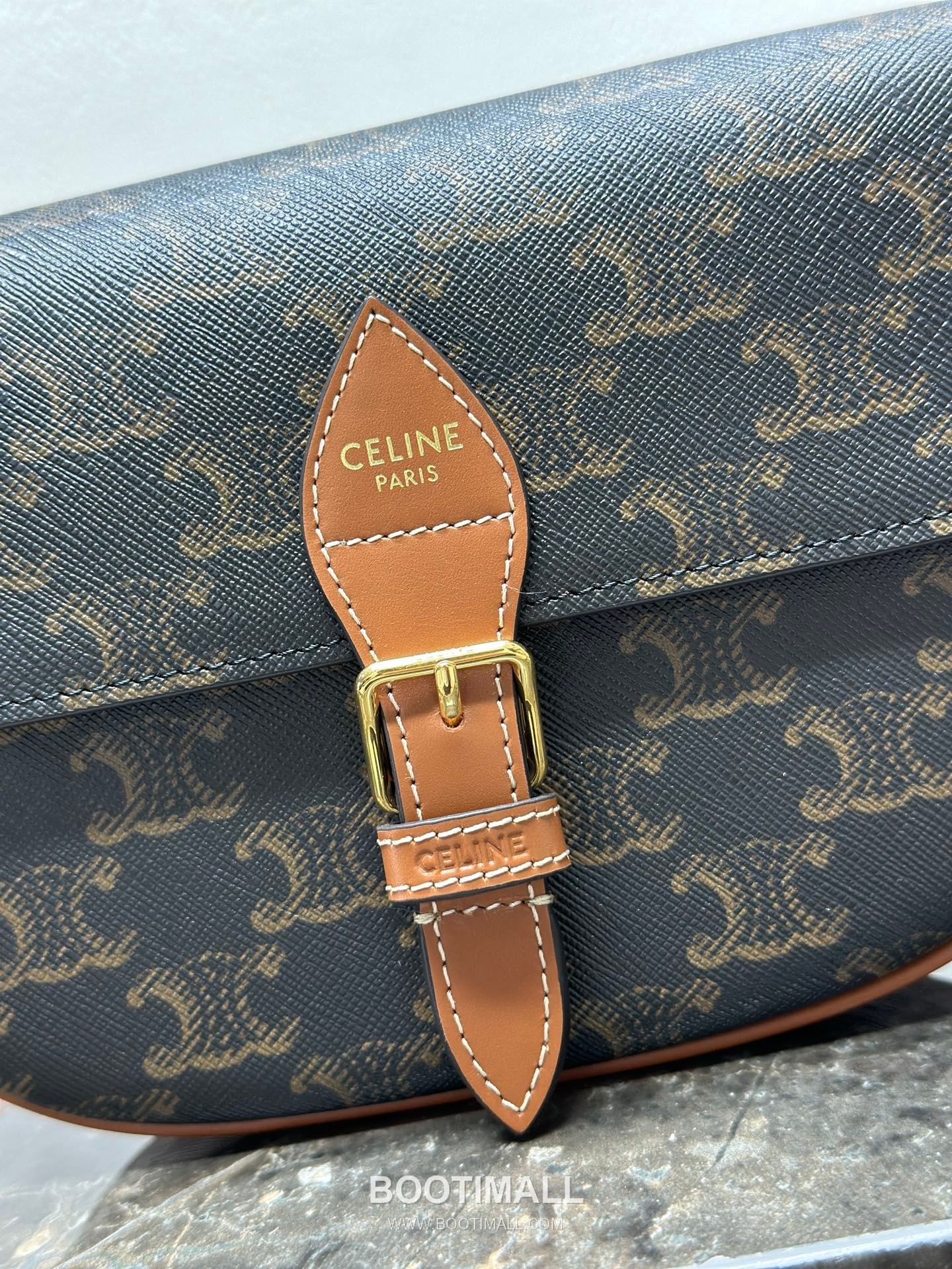 Celine Folco Triomphe Canvas Leather Shoulder Bag 122652 셀린느 폴코 트리옴프 캔버스 레더 숄더 크로스백 20cm 18