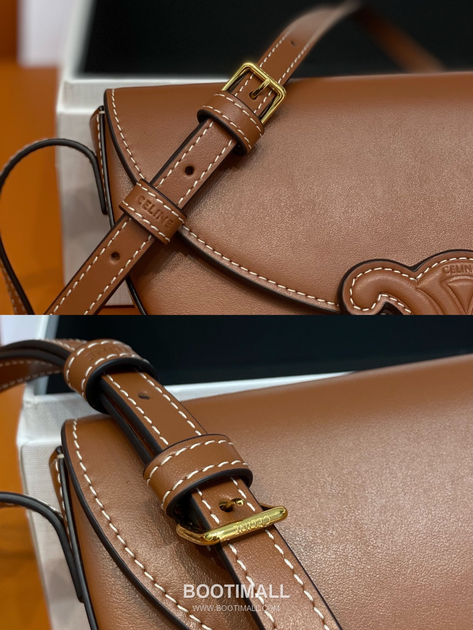 Celine Besace Triomphe Smooth Calfskin Shoulder Bag 111233 셀린느 베사체 트리옴프 스무스 카프스킨 숄더 크로스백 23cm 9