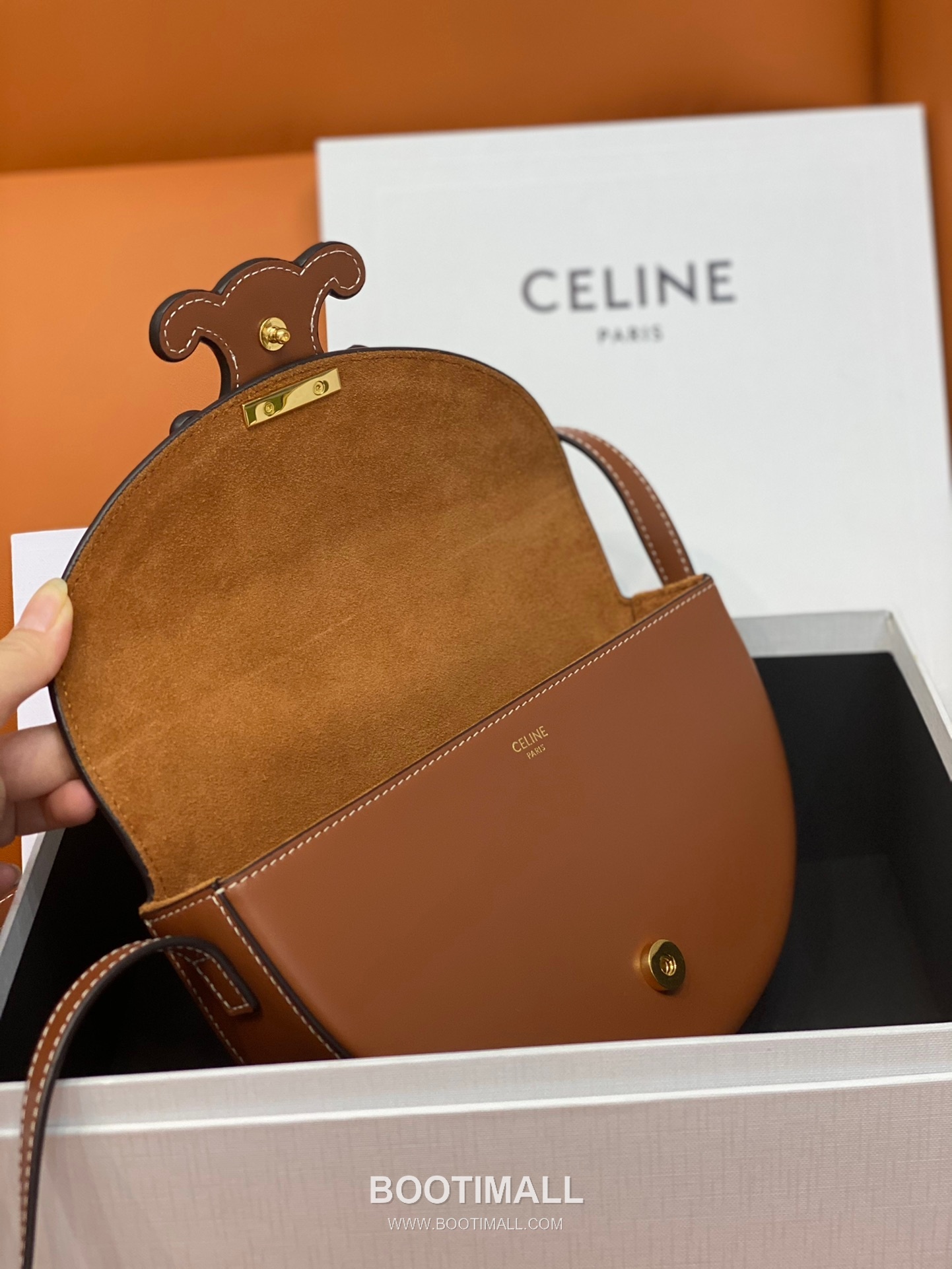Celine Besace Triomphe Smooth Calfskin Shoulder Bag 111233 셀린느 베사체 트리옴프 스무스 카프스킨 숄더 크로스백 23cm 10