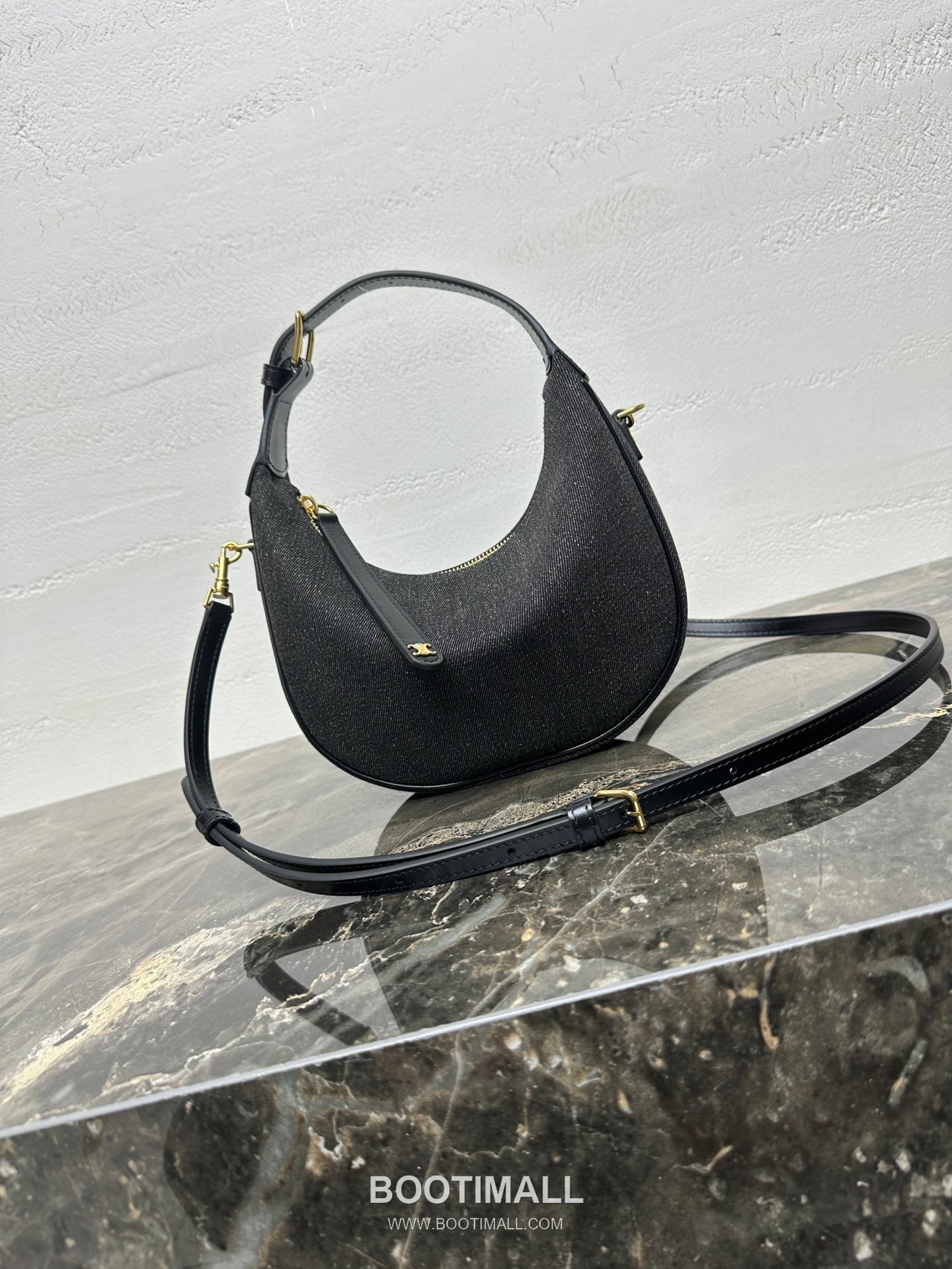 Celine Teen Lulu Denim Calfskin Leather Top Handle Shoulder Bag 120723 셀린느 틴 룰루 데님 카프스킨 탑핸들 숄더 크로스백 24cm 8