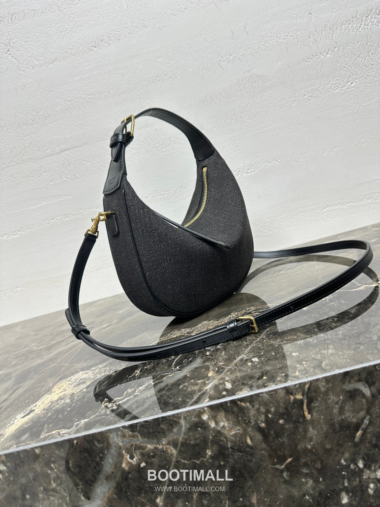 Celine Teen Lulu Denim Calfskin Leather Top Handle Shoulder Bag 120723 셀린느 틴 룰루 데님 카프스킨 탑핸들 숄더 크로스백 24cm 9