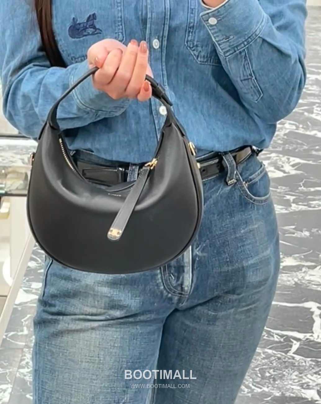 Celine Teen Lulu Grained Calfskin Leather Top Handle Shoulder Bag 120723 셀린느 틴 룰루 그레인 카프스킨 탑핸들 숄더 크로스백 24cm 3