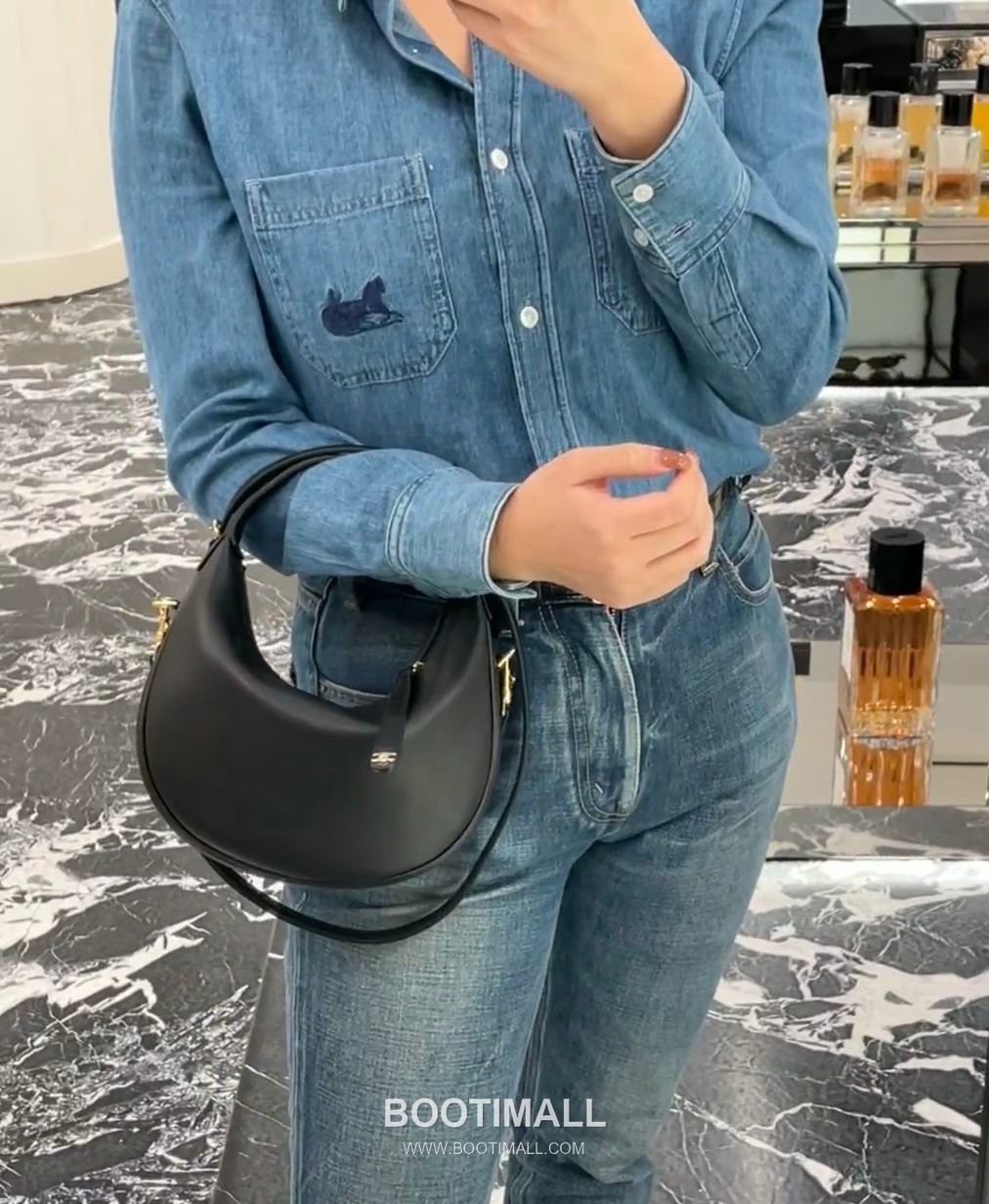 Celine Teen Lulu Grained Calfskin Leather Top Handle Shoulder Bag 120723 셀린느 틴 룰루 그레인 카프스킨 탑핸들 숄더 크로스백 24cm 6