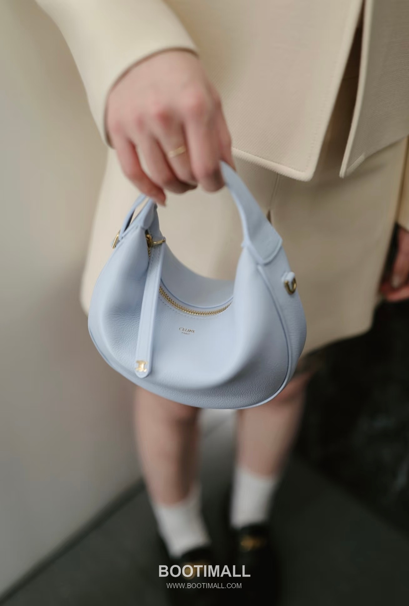 Celine Teen Lulu Grained Calfskin Leather Top Handle Shoulder Bag 120723 셀린느 틴 룰루 그레인 카프스킨 탑핸들 숄더 크로스백 24cm 8