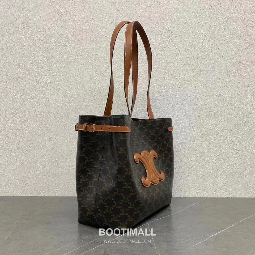 Celine Cabas Anais Triomphe Canvas Leather Tote Bag 116853 셀린느 카바스 아나이스 트리옴프 캔버스 레더 토트백 54cm 2