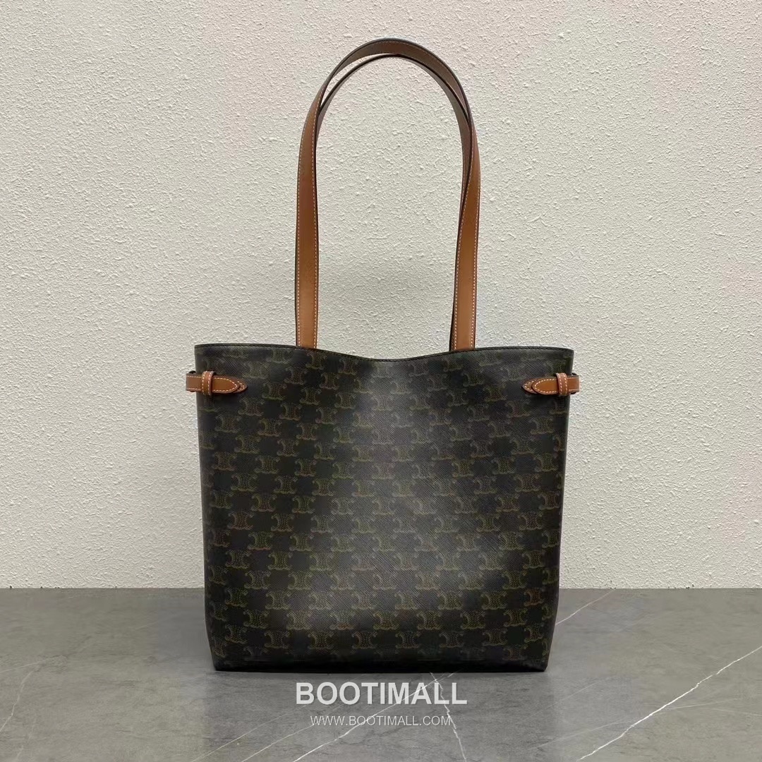 Celine Cabas Anais Triomphe Canvas Leather Tote Bag 116853 셀린느 카바스 아나이스 트리옴프 캔버스 레더 토트백 54cm 3