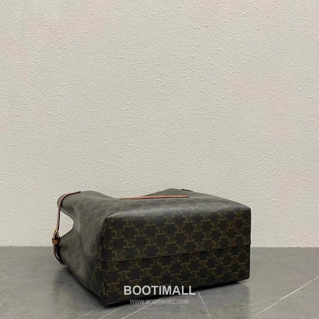 Celine Cabas Anais Triomphe Canvas Leather Tote Bag 116853 셀린느 카바스 아나이스 트리옴프 캔버스 레더 토트백 54cm 4