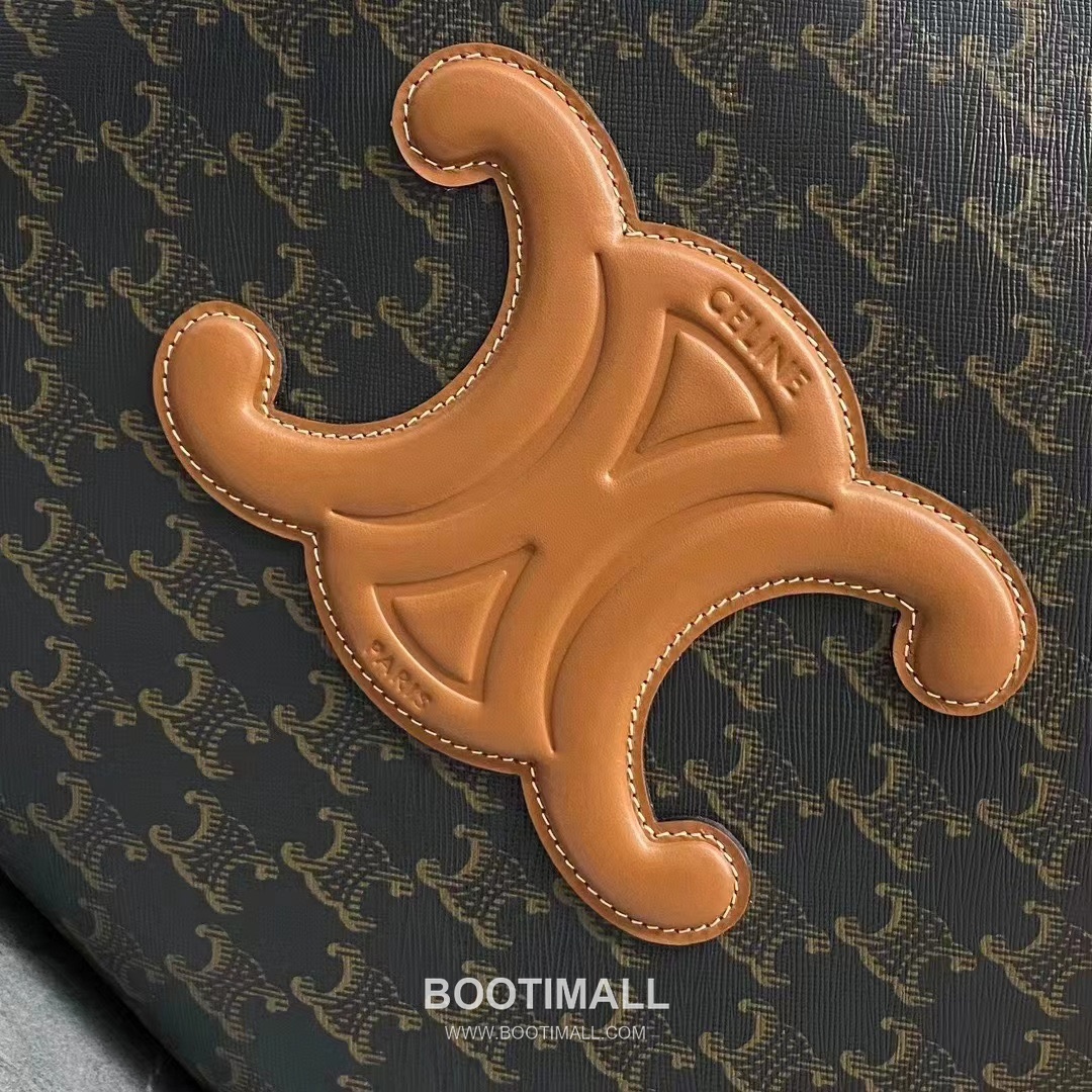 Celine Cabas Anais Triomphe Canvas Leather Tote Bag 116853 셀린느 카바스 아나이스 트리옴프 캔버스 레더 토트백 54cm 5