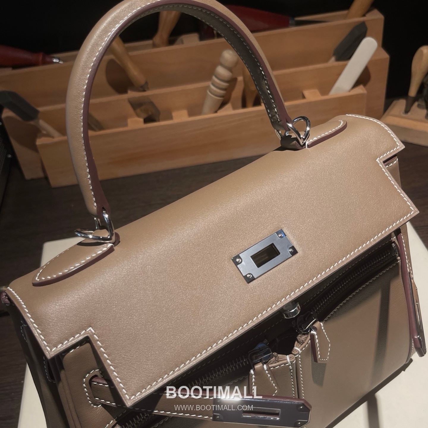 Hermès Kelly Lakis Swift Leather Double Zip Bag 28 에르메스 켈리 라키스 스위프트 레더 더블 지퍼 숄더백 28cm 9