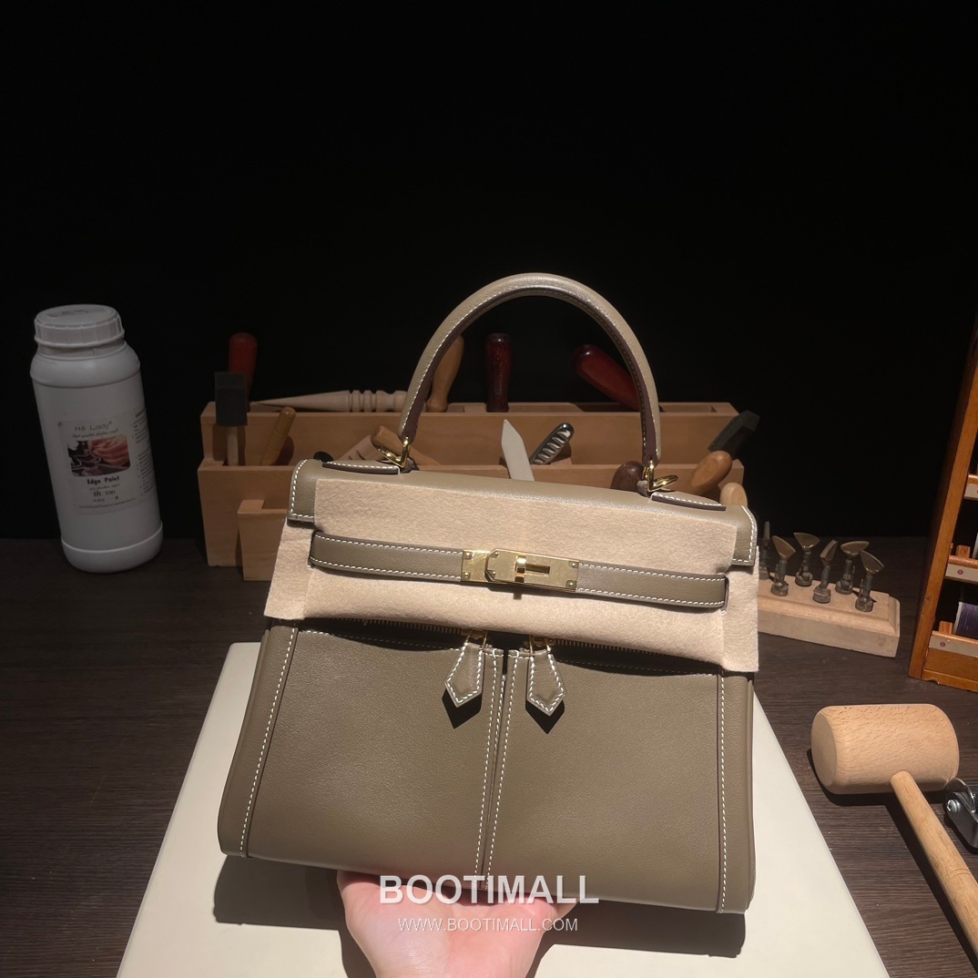 Hermès Kelly Lakis Swift Leather Double Zip Bag 28 에르메스 켈리 라키스 스위프트 레더 더블 지퍼 숄더백 28cm 3