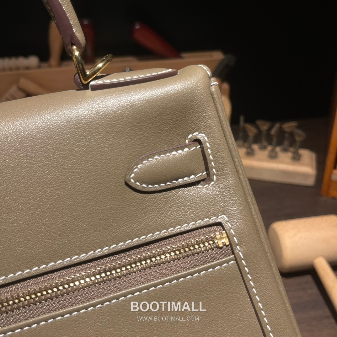 Hermès Kelly Lakis Swift Leather Double Zip Bag 28 에르메스 켈리 라키스 스위프트 레더 더블 지퍼 숄더백 28cm 9