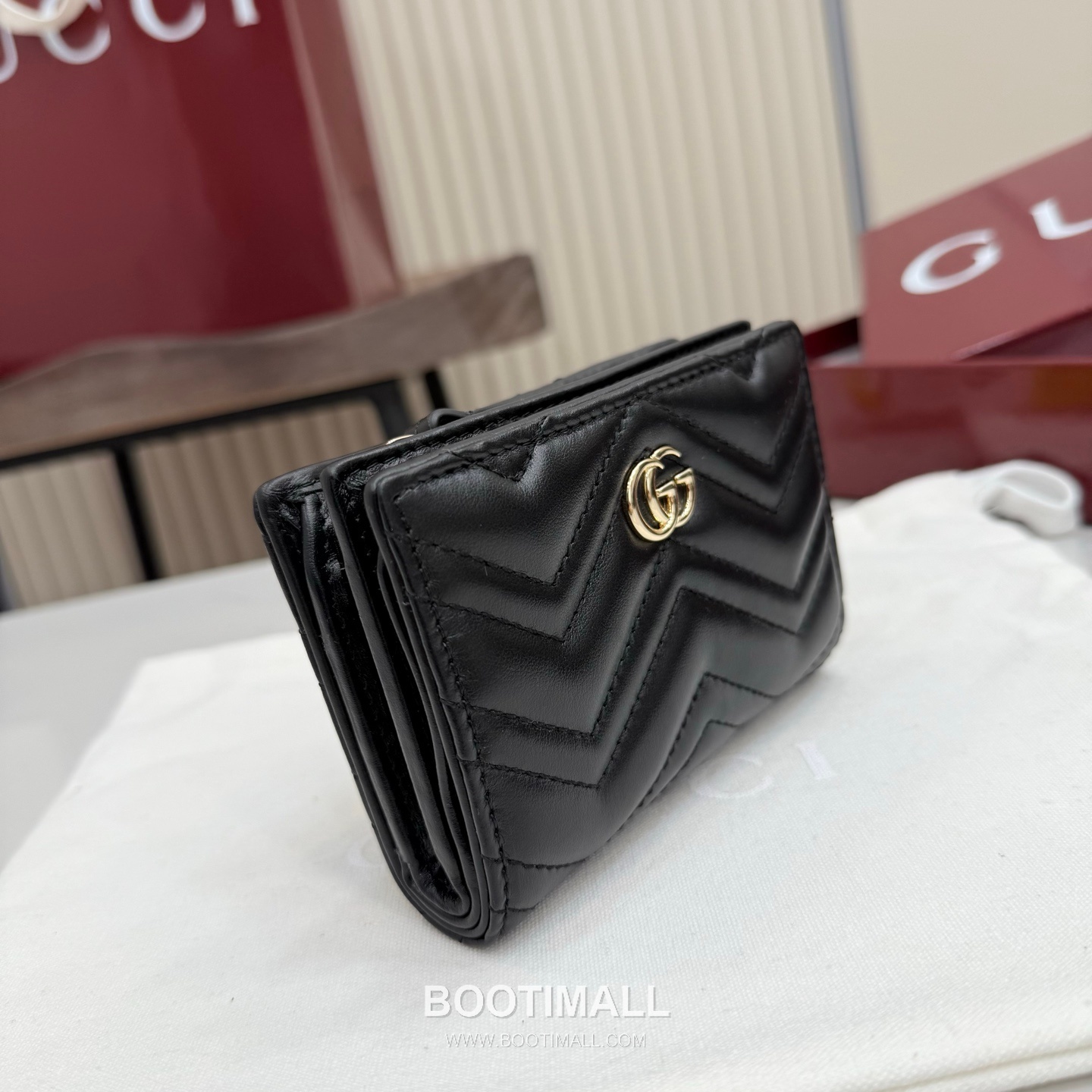 Gucci GG Marmont Quilted Leather Card Holder Wallet 773427 구찌 GG 마몬트 퀼팅 레더 카드지갑 11cm 2