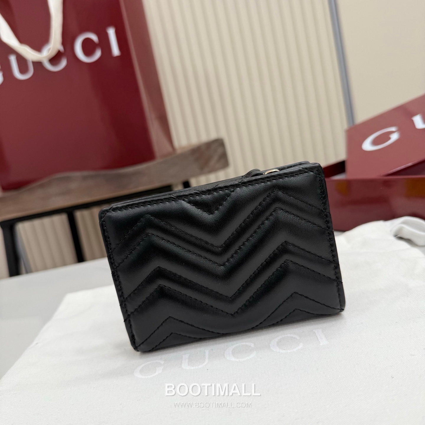 Gucci GG Marmont Quilted Leather Card Holder Wallet 773427 구찌 GG 마몬트 퀼팅 레더 카드지갑 11cm 4
