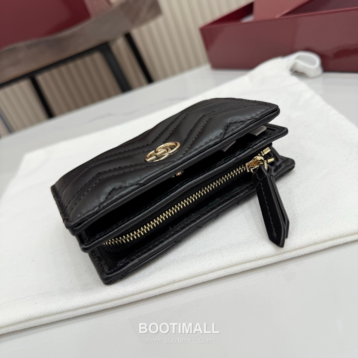 Gucci GG Marmont Quilted Leather Card Holder Wallet 773427 구찌 GG 마몬트 퀼팅 레더 카드지갑 11cm 5