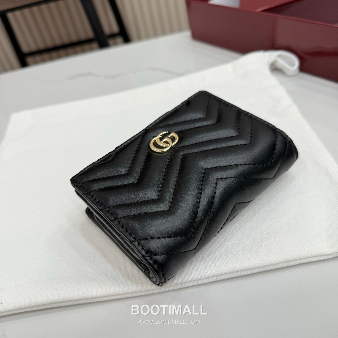 Gucci GG Marmont Quilted Leather Card Holder Wallet 773427 구찌 GG 마몬트 퀼팅 레더 카드지갑 11cm 6