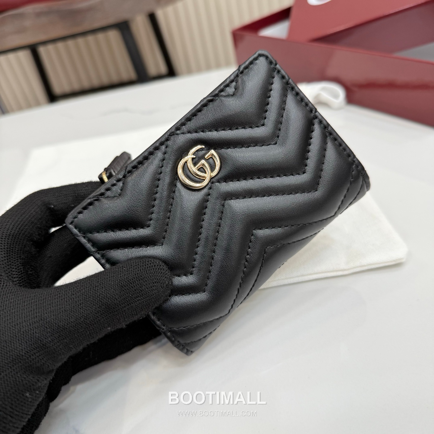 Gucci GG Marmont Quilted Leather Card Holder Wallet 773427 구찌 GG 마몬트 퀼팅 레더 카드지갑 11cm 7