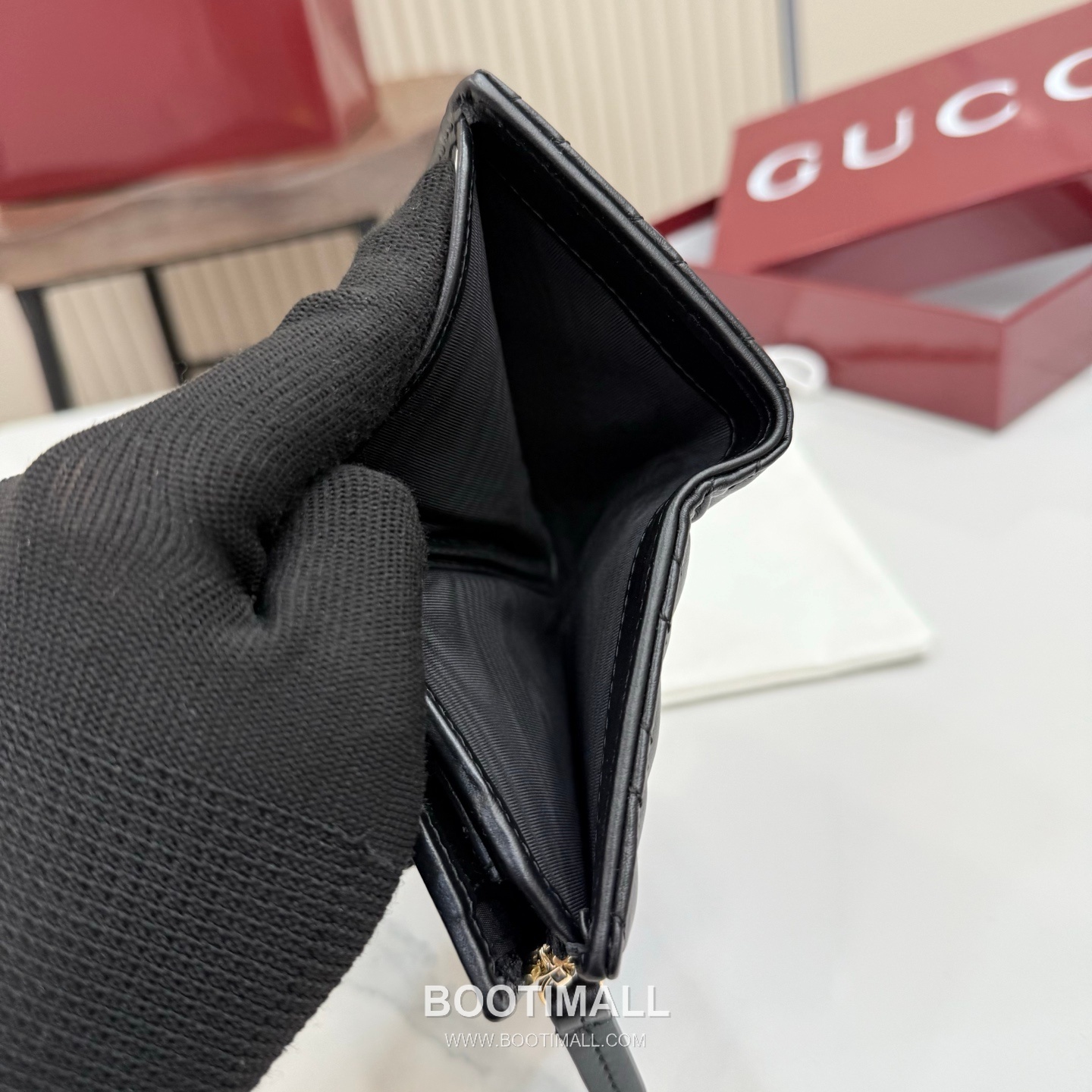 Gucci GG Marmont Quilted Leather Card Holder Wallet 773427 구찌 GG 마몬트 퀼팅 레더 카드지갑 11cm 9