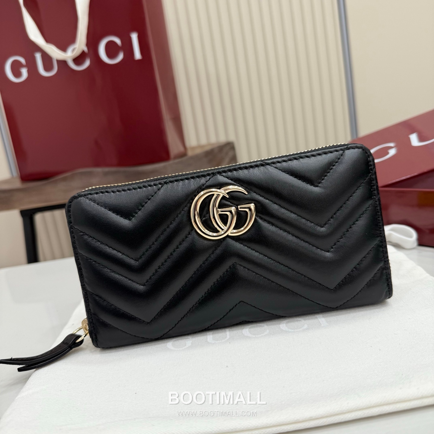 Gucci GG Marmont Quilted Leather Zip Around Wallet 443123 구찌 GG 마몬트 퀼팅 레더 집어라운드 장지갑 19cm 1