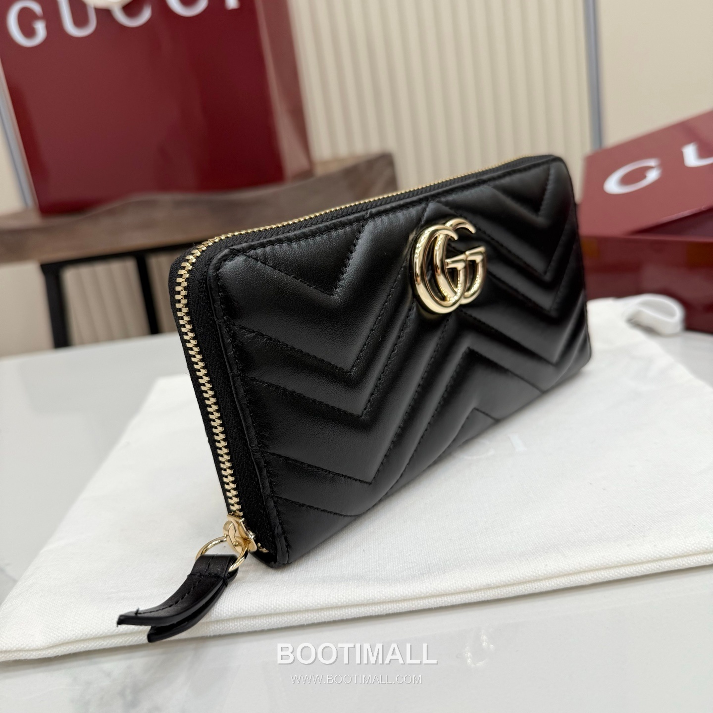 Gucci GG Marmont Quilted Leather Zip Around Wallet 443123 구찌 GG 마몬트 퀼팅 레더 집어라운드 장지갑 19cm 2