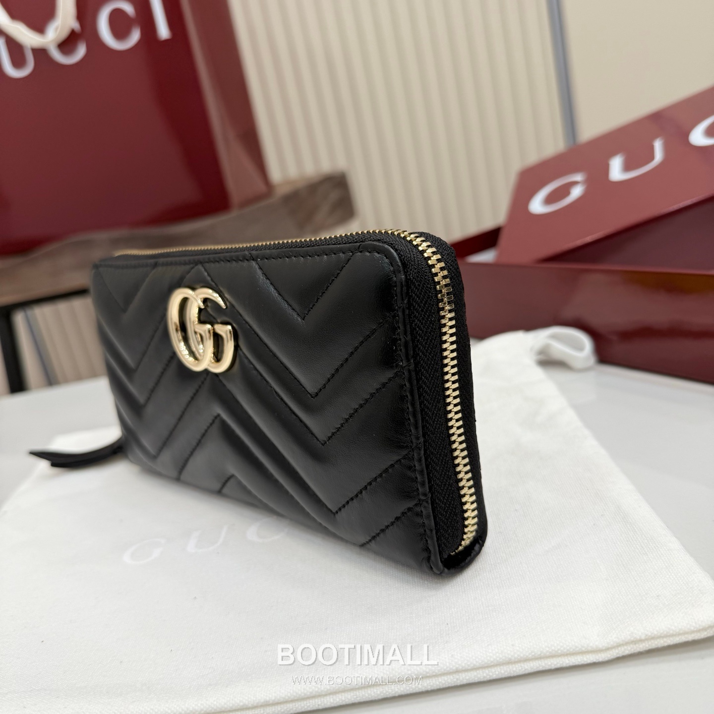 Gucci GG Marmont Quilted Leather Zip Around Wallet 443123 구찌 GG 마몬트 퀼팅 레더 집어라운드 장지갑 19cm 3