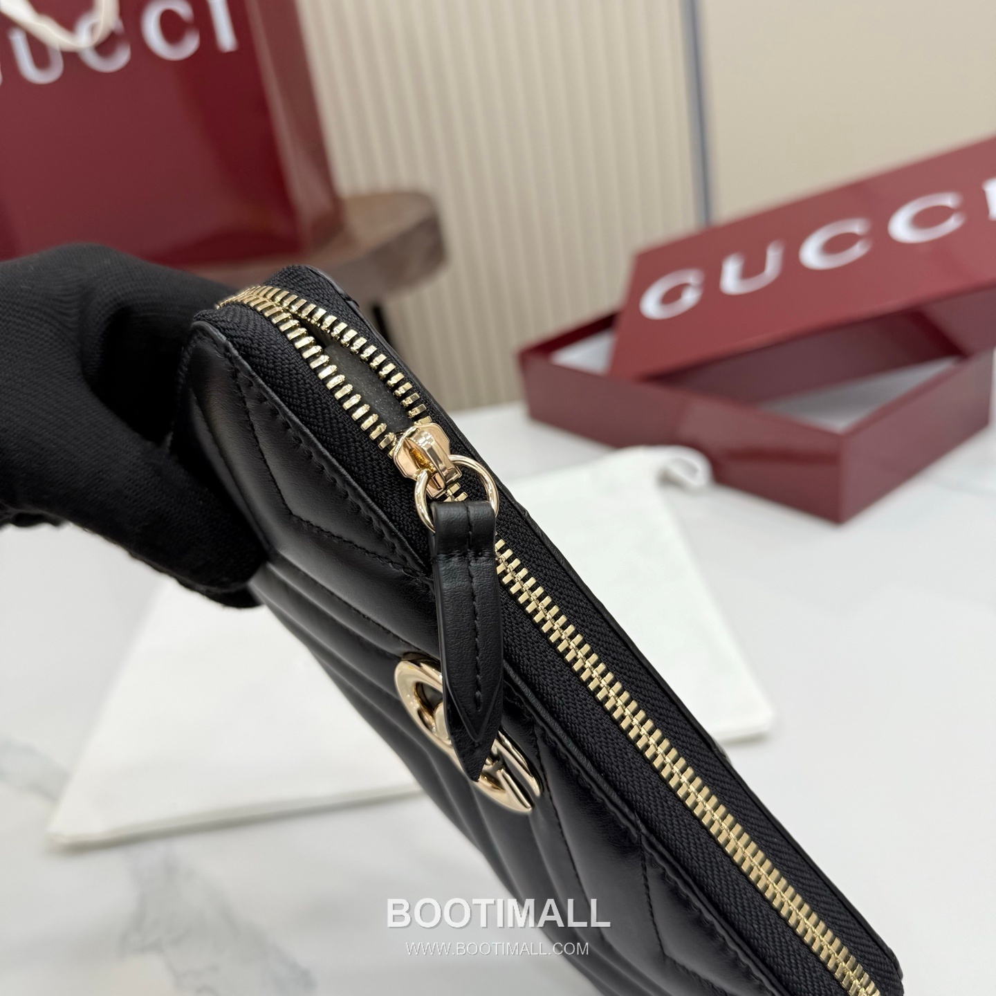 Gucci GG Marmont Quilted Leather Zip Around Wallet 443123 구찌 GG 마몬트 퀼팅 레더 집어라운드 장지갑 19cm 10