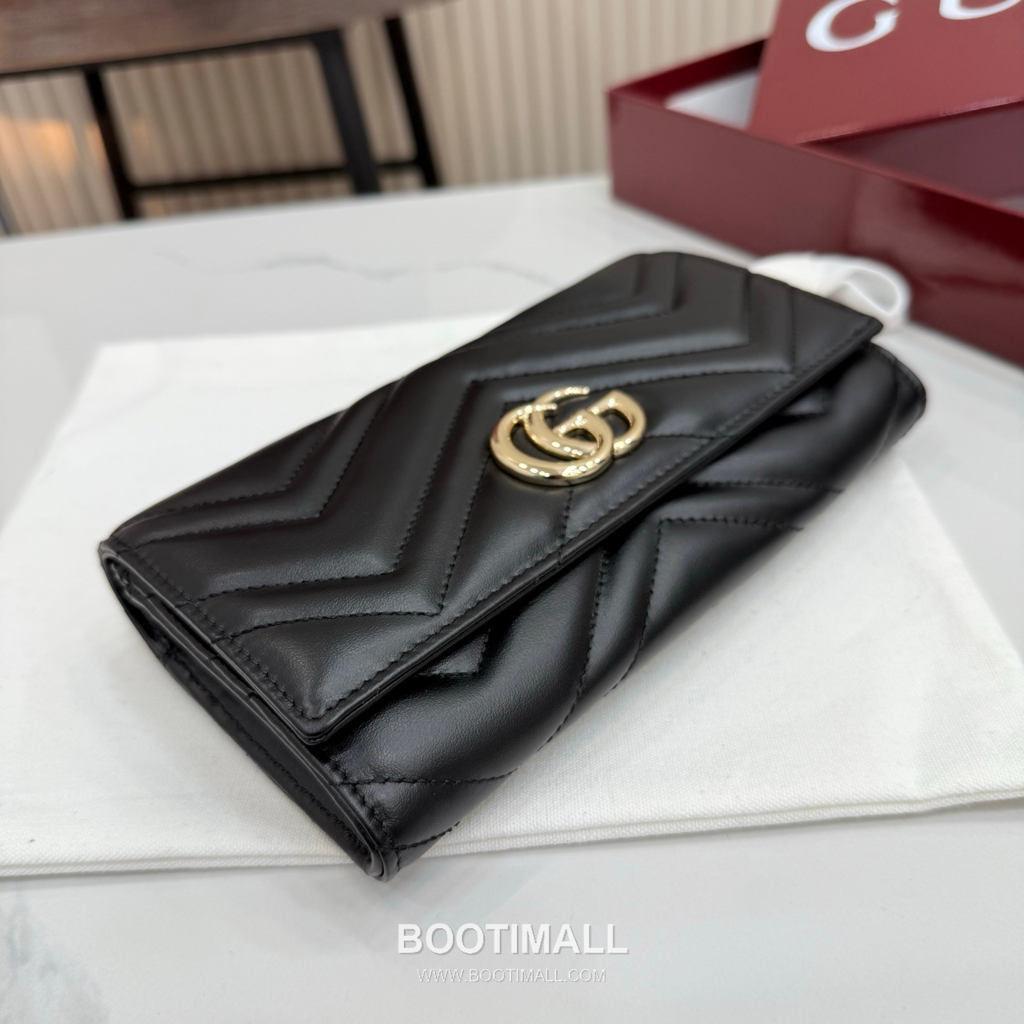 Gucci GG Marmont Quilted Leather Flap Long Wallet 443436 구찌 GG 마몬트 퀼팅 레더 플랩 장지갑 19cm 5