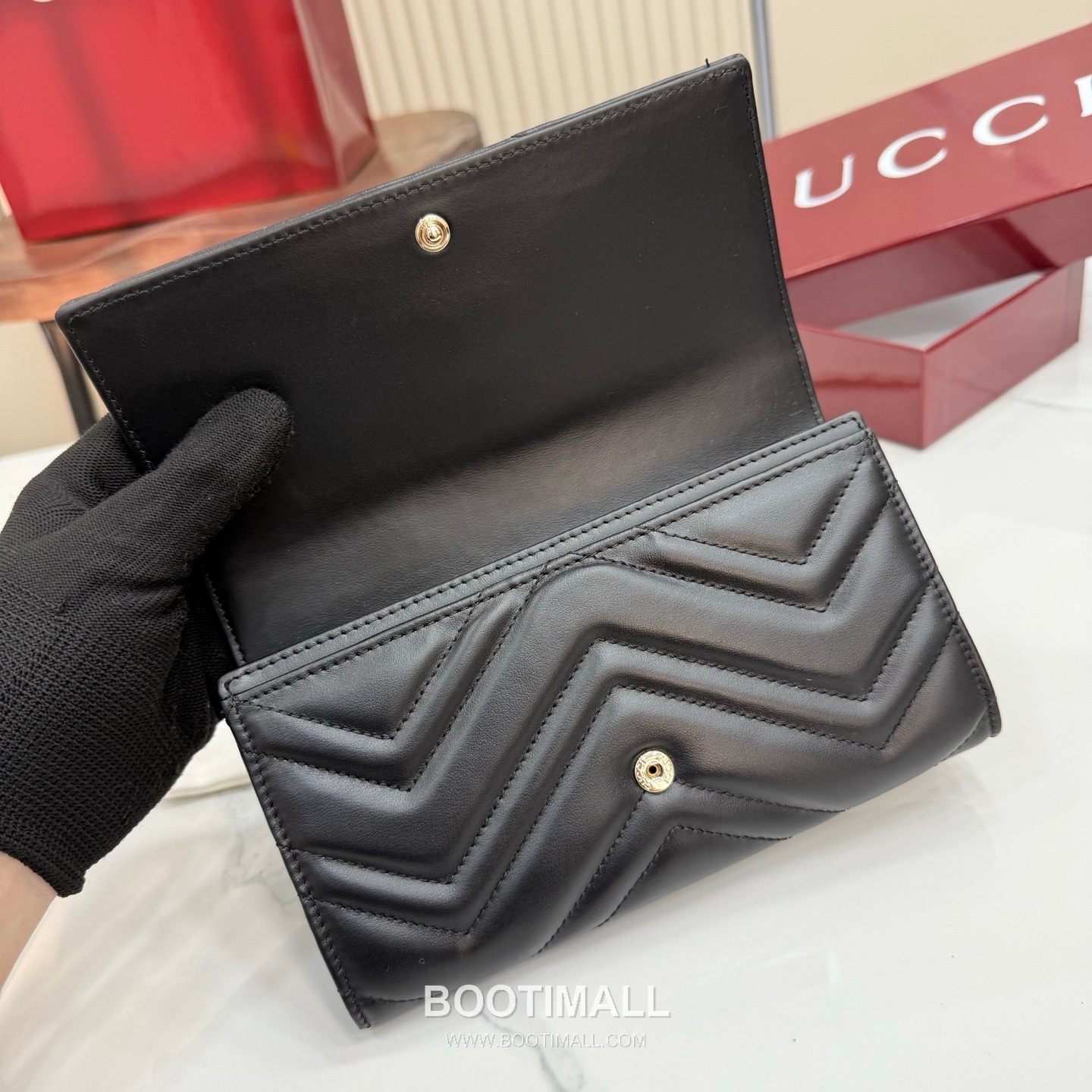 Gucci GG Marmont Quilted Leather Flap Long Wallet 443436 구찌 GG 마몬트 퀼팅 레더 플랩 장지갑 19cm 10