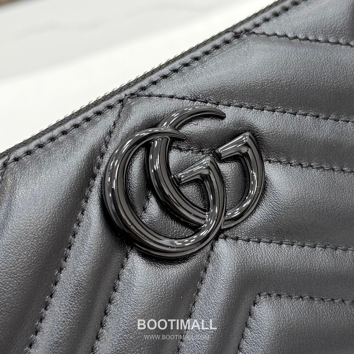 Gucci GG Marmont Quilted Leather Zip Around Wallet 443123 구찌 GG 마몬트 퀼팅 레더 집어라운드 장지갑 블랙 하드웨어 19cm 8