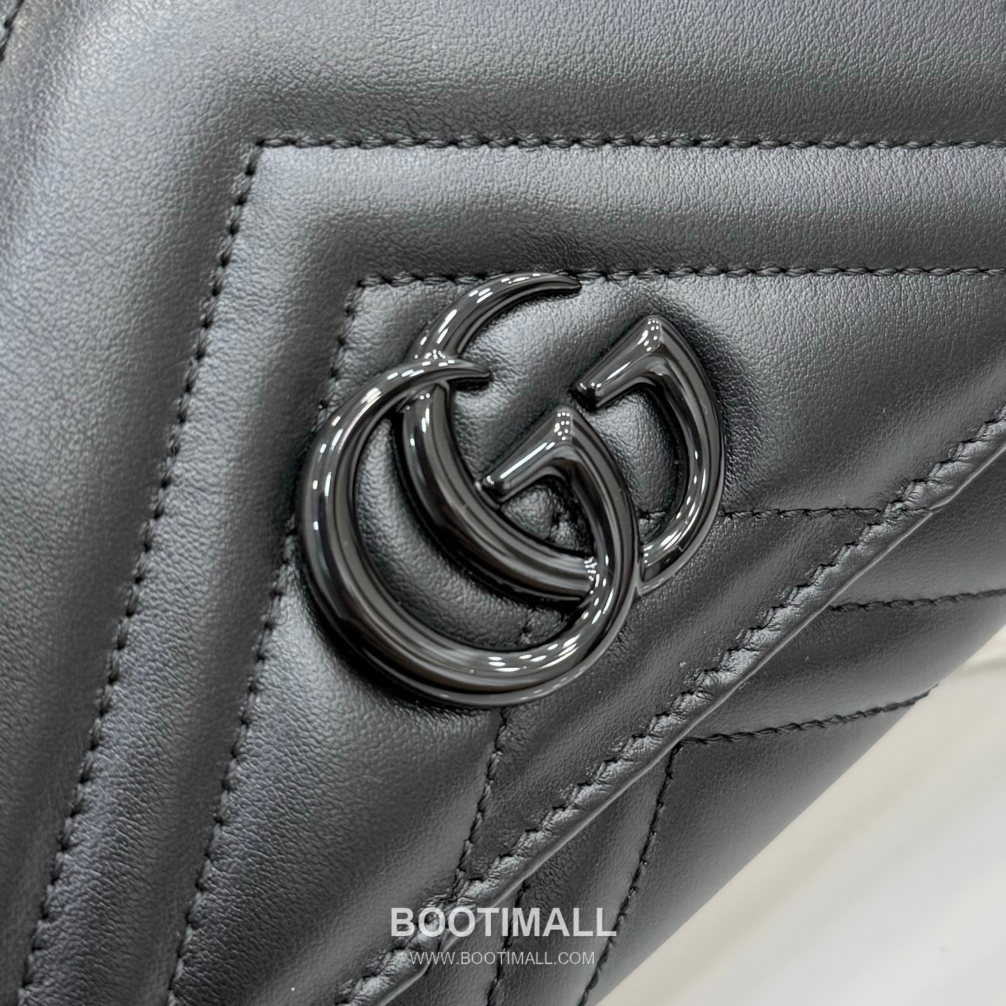 Gucci GG Marmont Quilted Leather Flap Long Wallet 443436 구찌 GG 마몬트 퀼팅 레더 플랩 장지갑 블랙 하드웨어 19cm 8