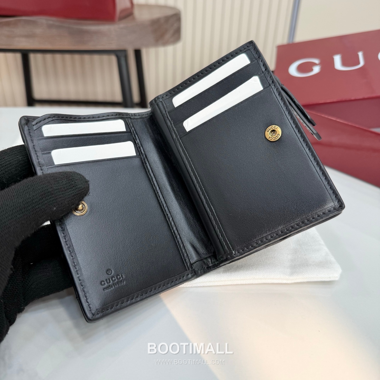 Gucci GG Marmont Quilted Leather Card Holder Wallet 773427 구찌 GG 마몬트 퀼팅 레더 카드지갑 골드 하드웨어 11cm 8
