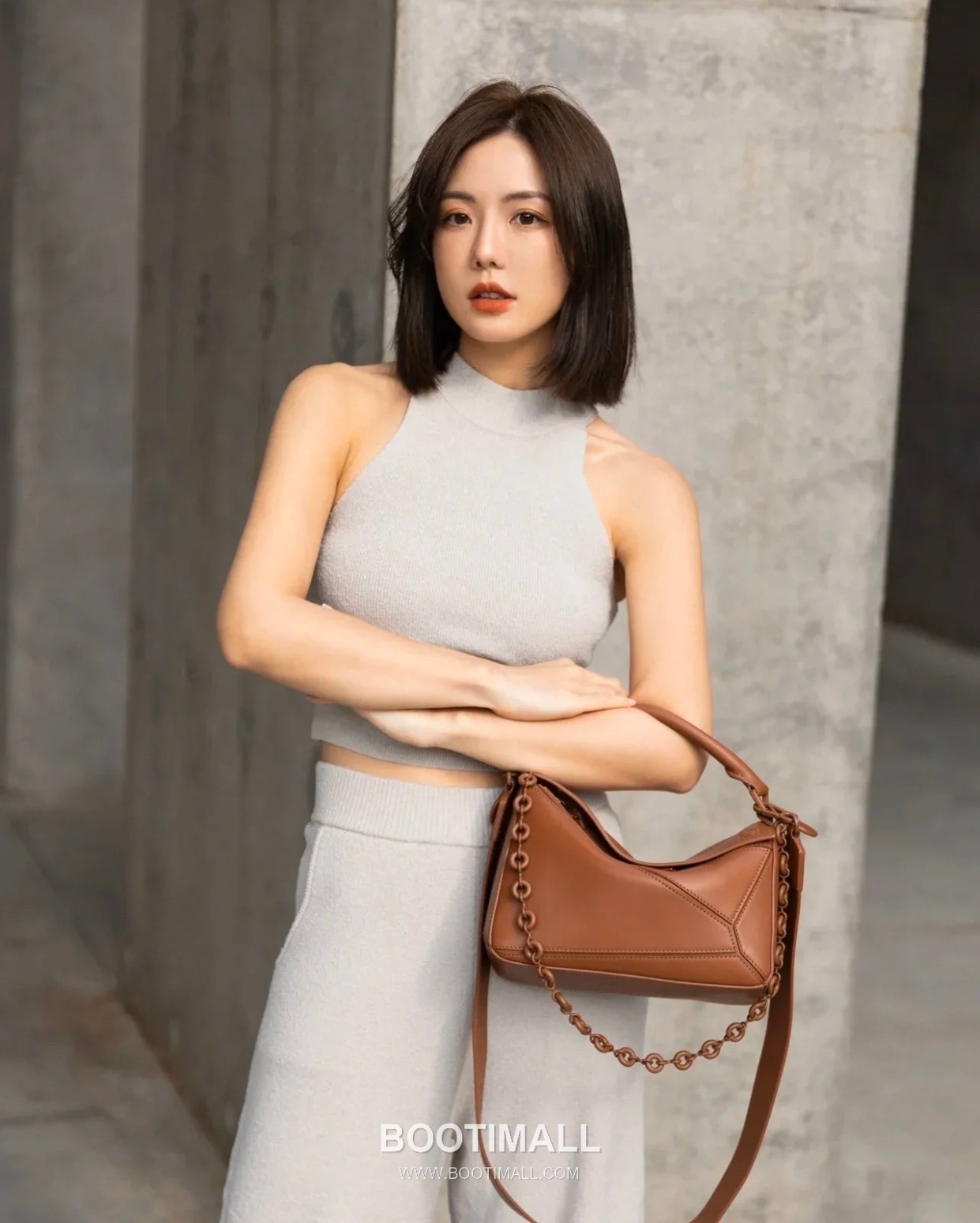 Loewe Puzzle Satin Calfskin Leather Mini Shoulder Bag ID10173 B 로에베 퍼즐 새틴 카프스킨 레더 미니 숄더 크로스백 18cm 10