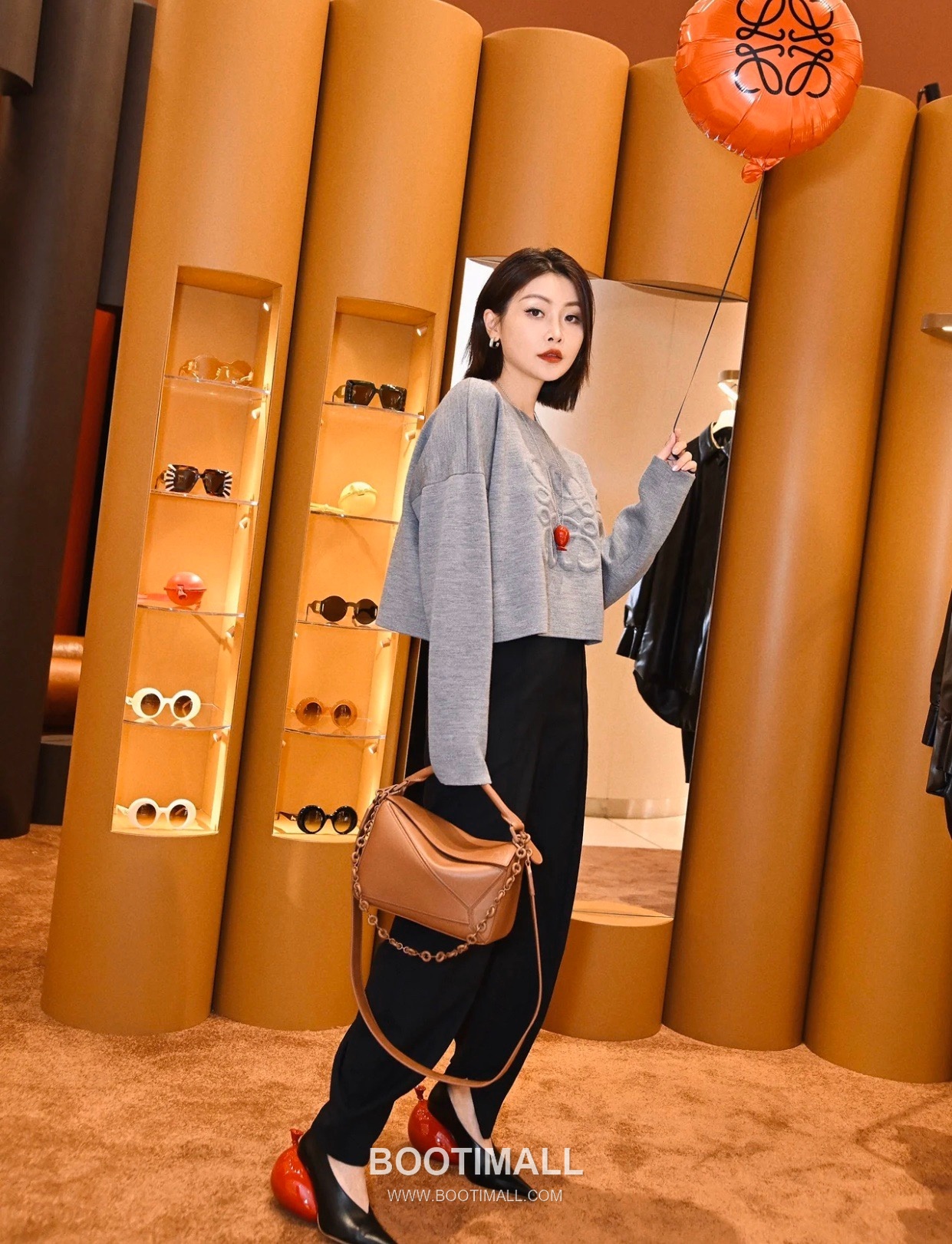 Loewe Puzzle Satin Calfskin Leather Mini Shoulder Bag ID10173 B 로에베 퍼즐 새틴 카프스킨 레더 미니 숄더 크로스백 18cm 13