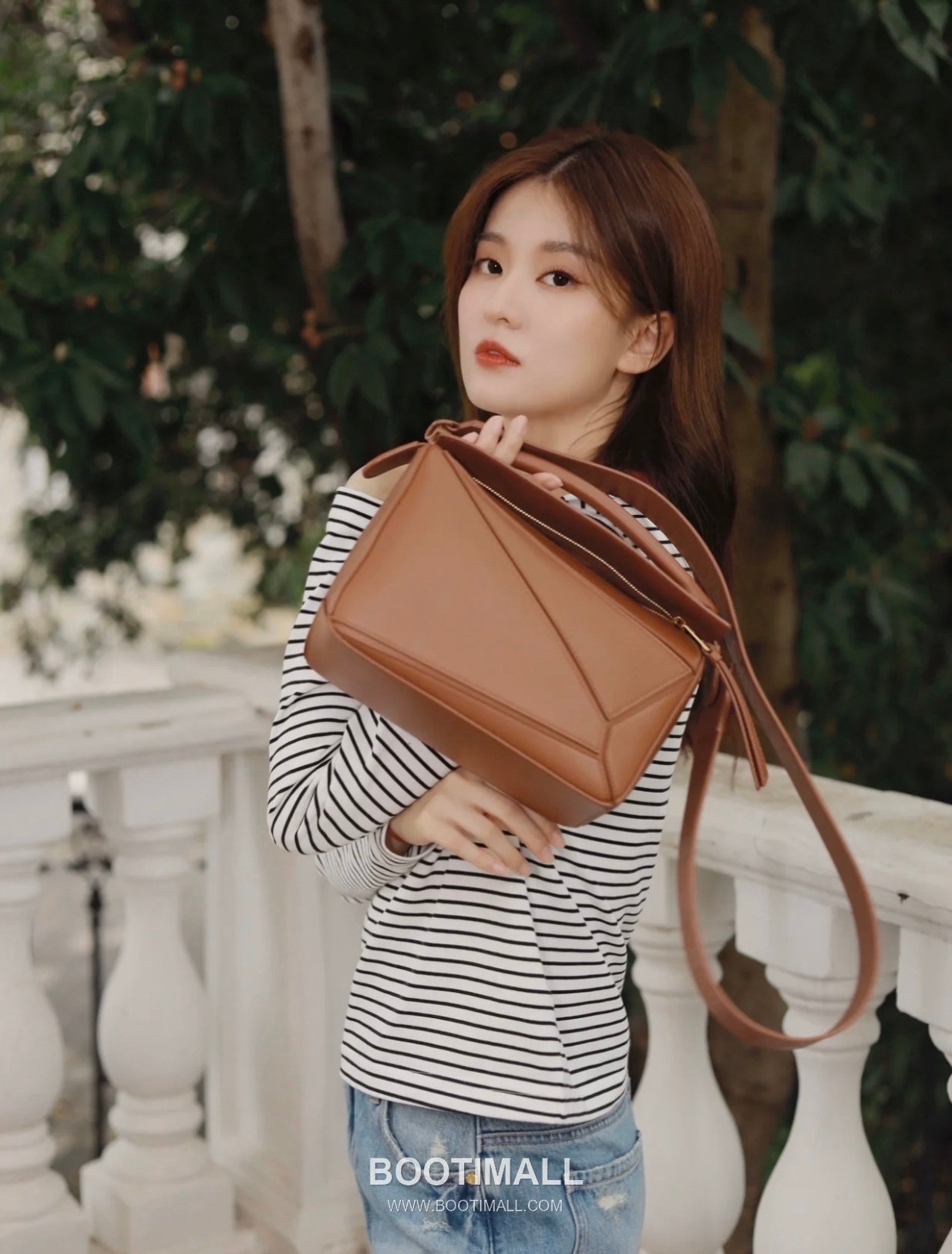 Loewe Puzzle Satin Calfskin Leather Mini Shoulder Bag ID10173 B 로에베 퍼즐 새틴 카프스킨 레더 미니 숄더 크로스백 18cm 14