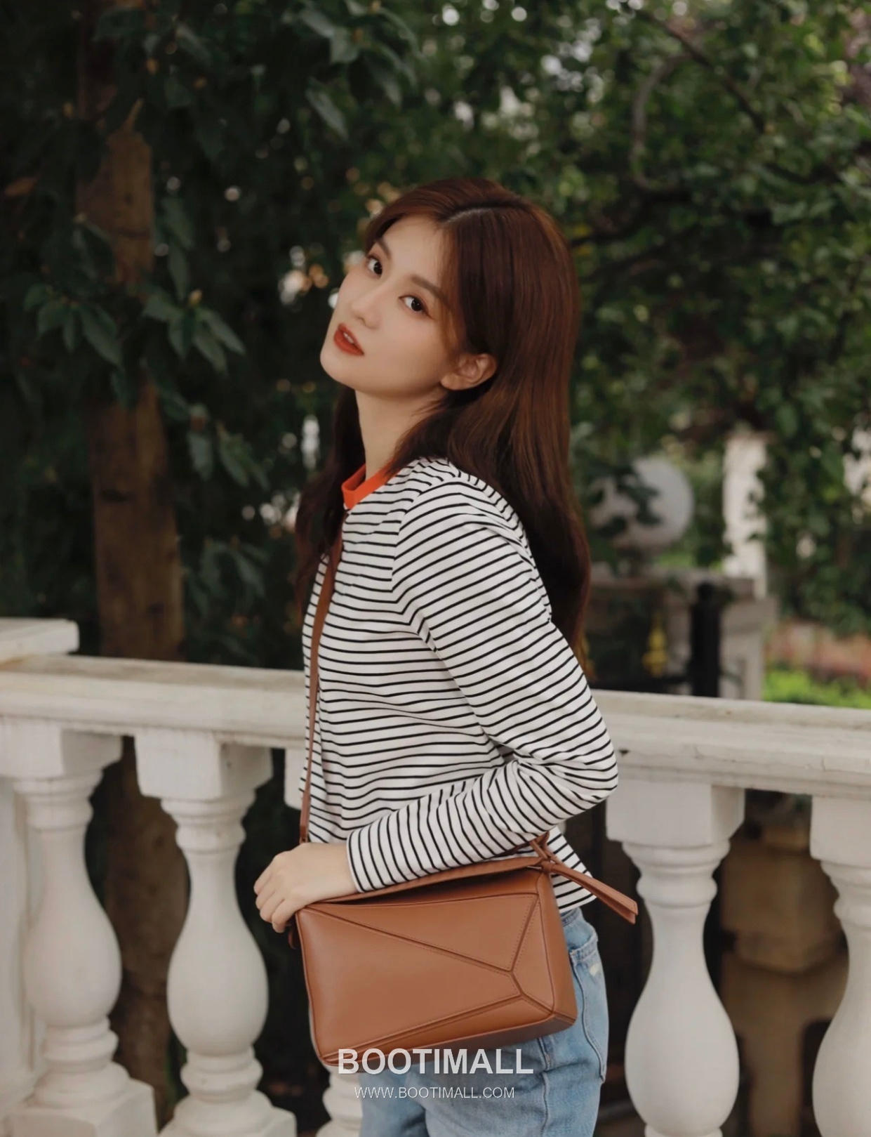 Loewe Puzzle Satin Calfskin Leather Mini Shoulder Bag ID10173 B 로에베 퍼즐 새틴 카프스킨 레더 미니 숄더 크로스백 18cm 18