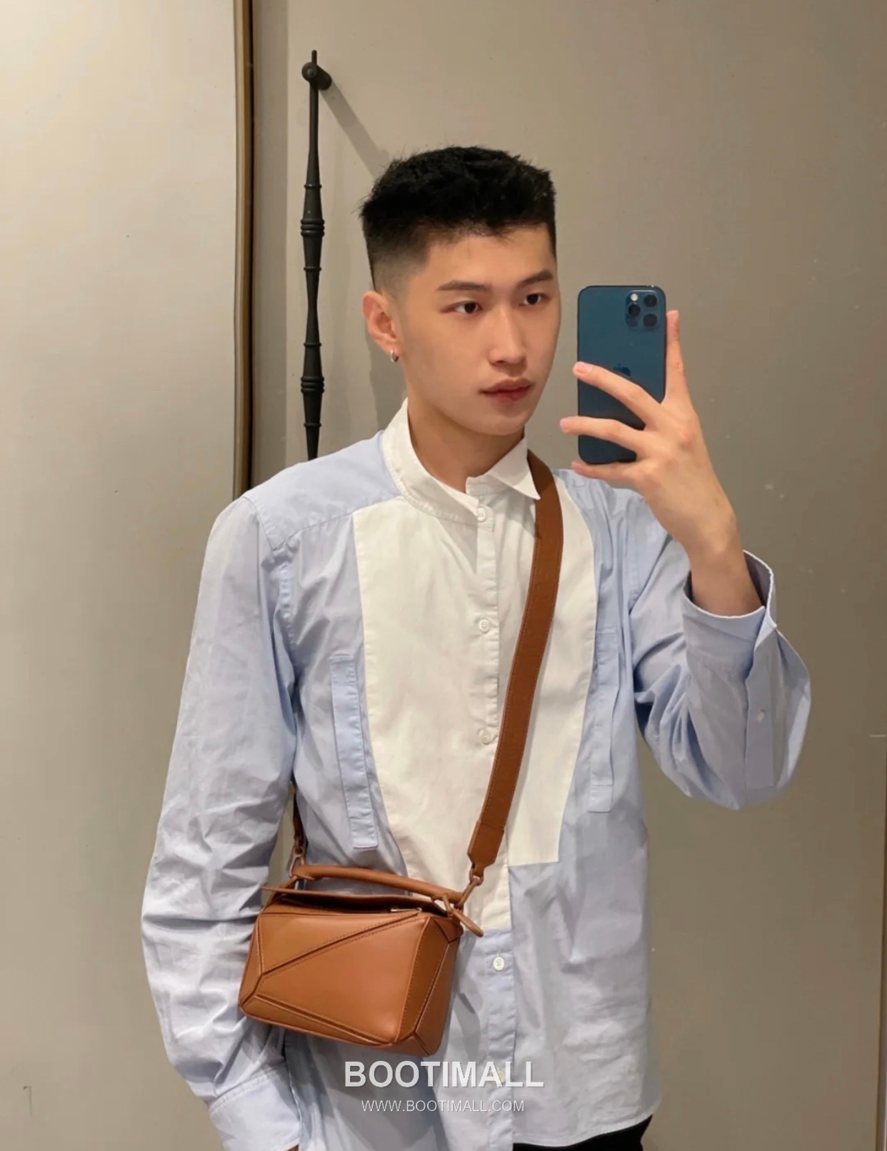 Loewe Puzzle Satin Calfskin Leather Shoulder Bag ID10172 B 로에베 퍼즐 새틴 카프스킨 레더 숄더 크로스백 24cm 6