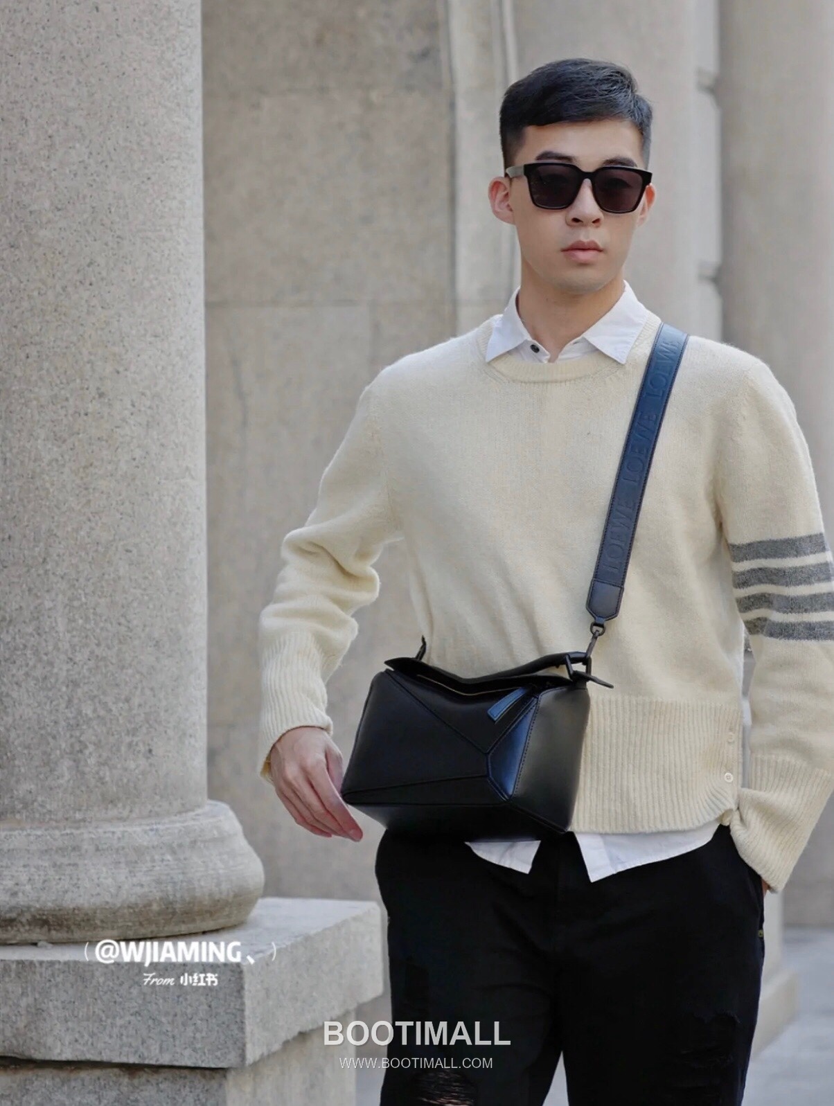 Loewe Puzzle Satin Calfskin Leather Shoulder Bag ID10172 B 로에베 퍼즐 새틴 카프스킨 레더 숄더 크로스백 24cm 7