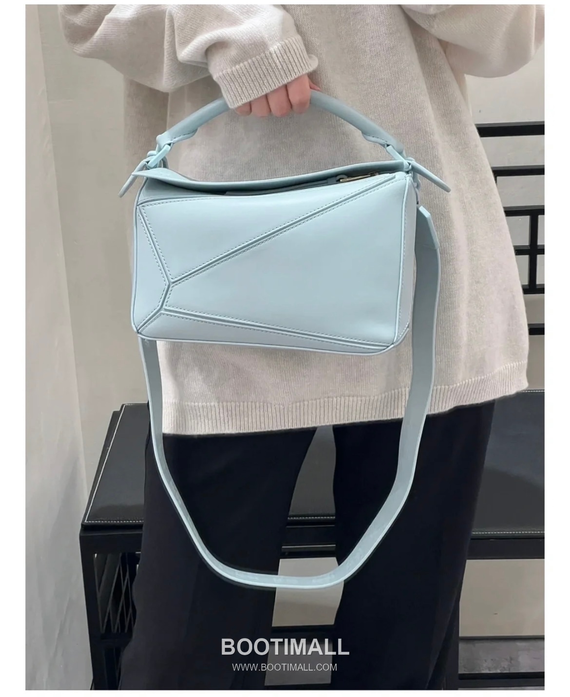 Loewe Puzzle Satin Calfskin Leather Shoulder Bag ID10172 B 로에베 퍼즐 새틴 카프스킨 레더 숄더 크로스백 24cm 5